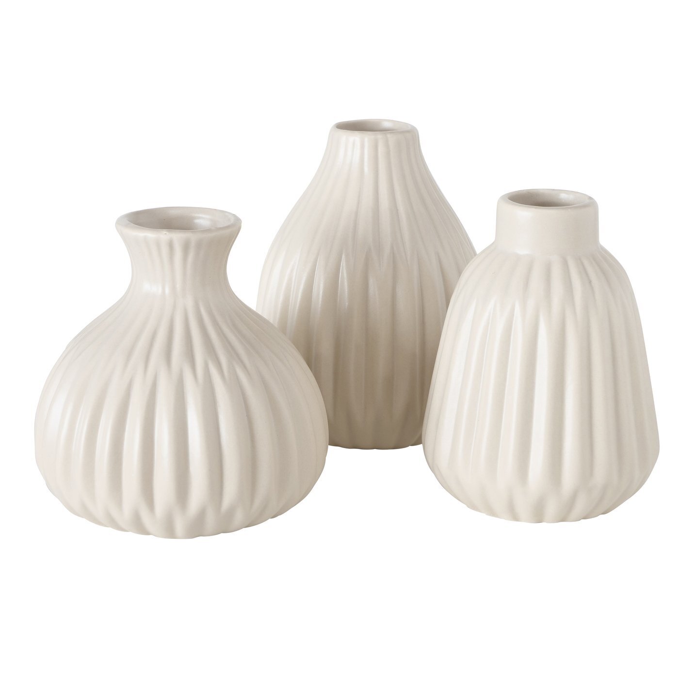 Vase Esko 3er-Set, creme 