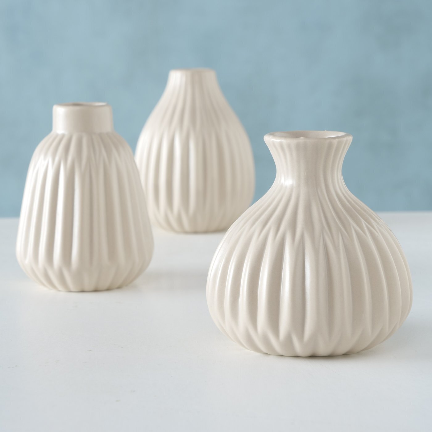 Vase Esko 3er-Set, creme 