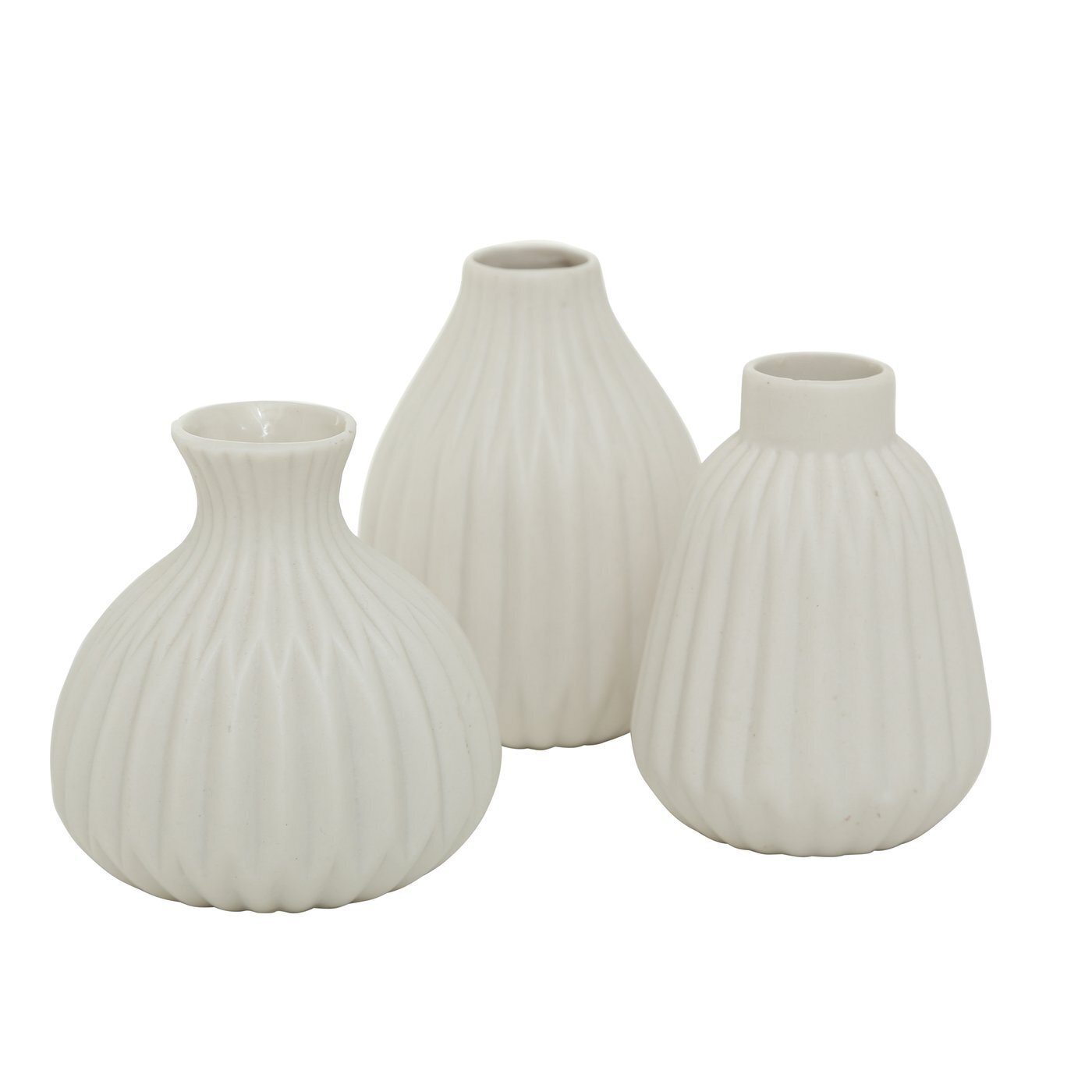 Vase Esko 3er-Set, weiss 