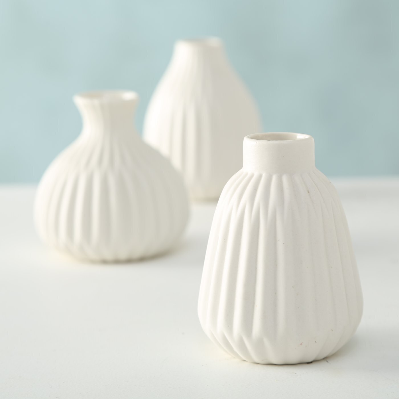 Vase Esko 3er-Set, weiss 
