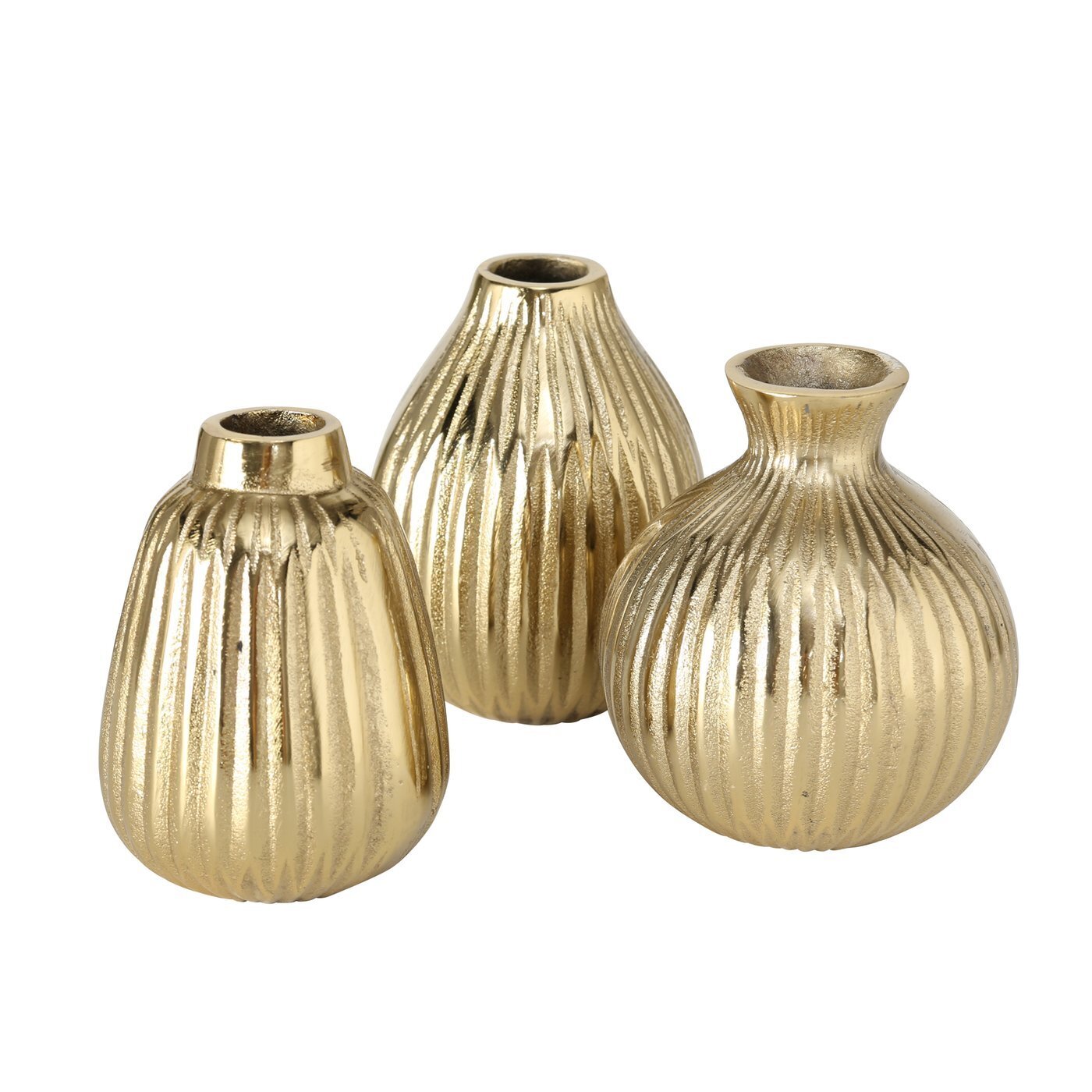 Vase Esko 3er-Set, gold 