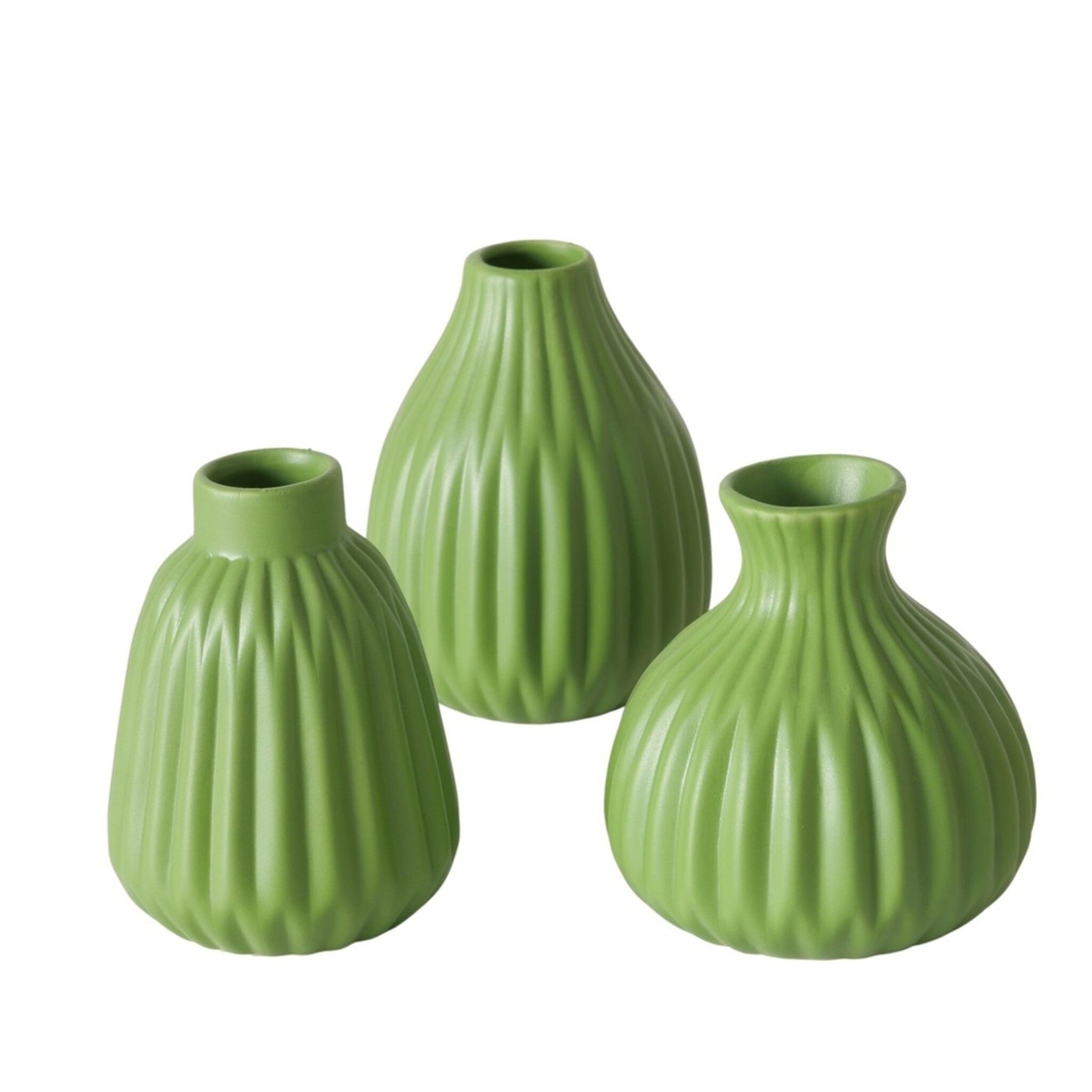 Vase Esko 3er-Set, grün 