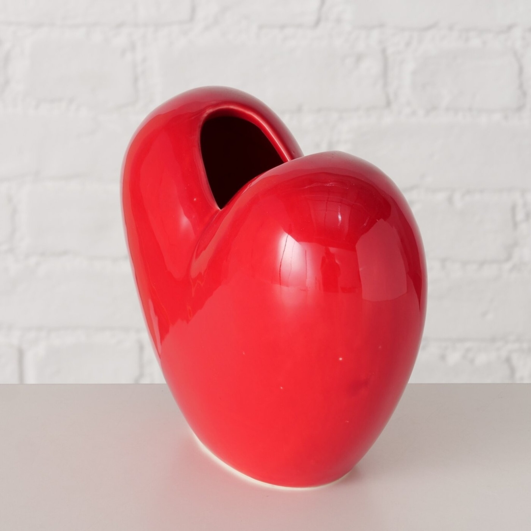 Vase Heart, rot 