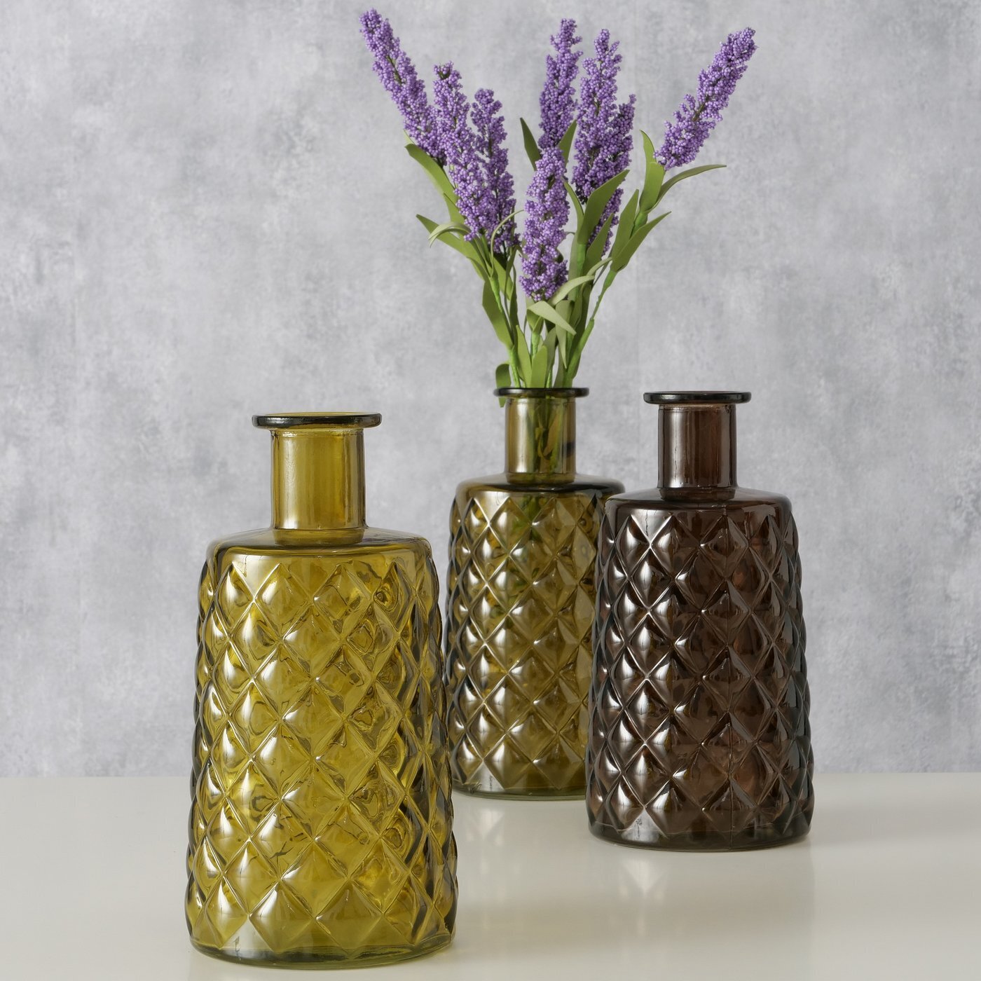 Boltze Vase Judith 3er Set, dunkelgrün