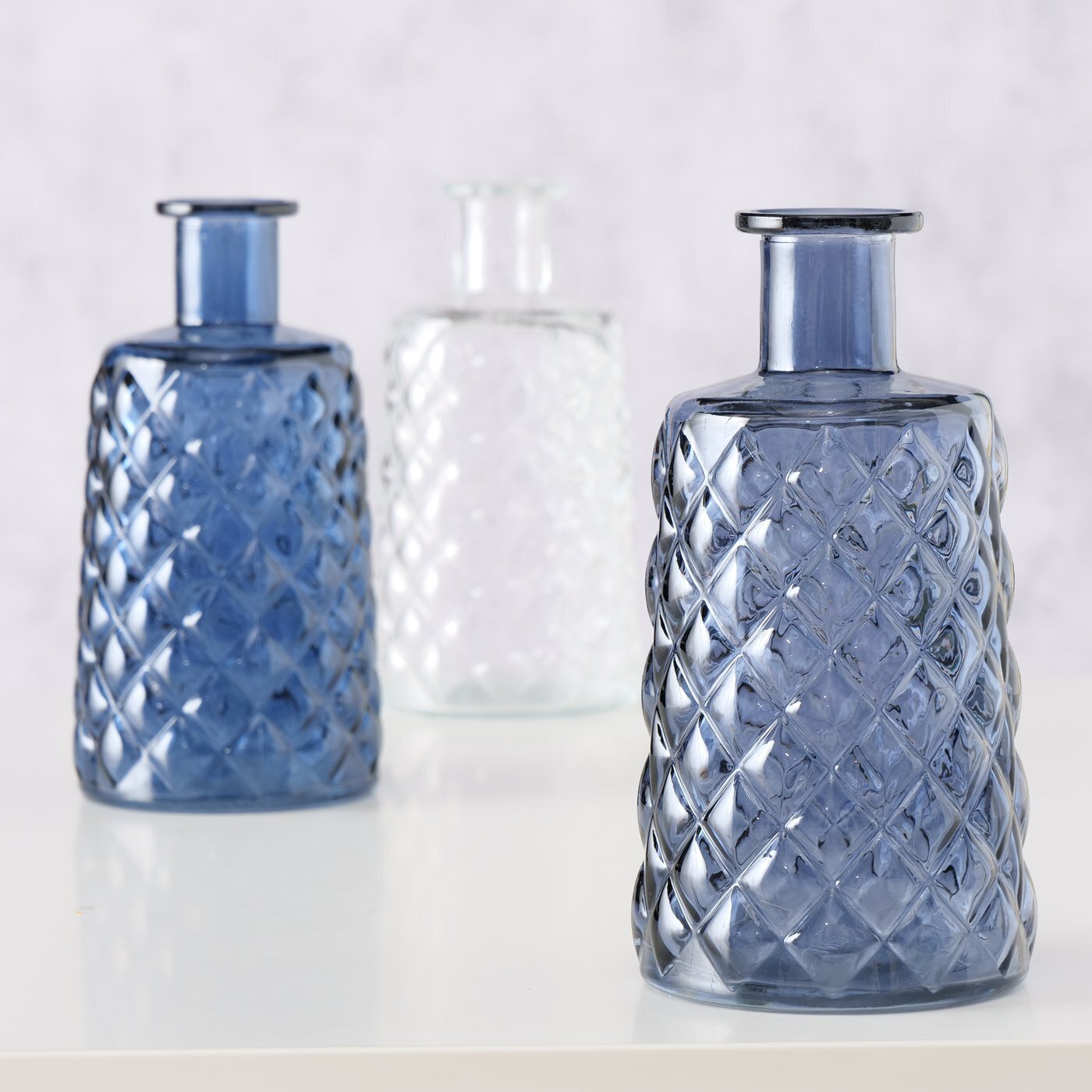 Boltze Vase Judith 3er Set, blau