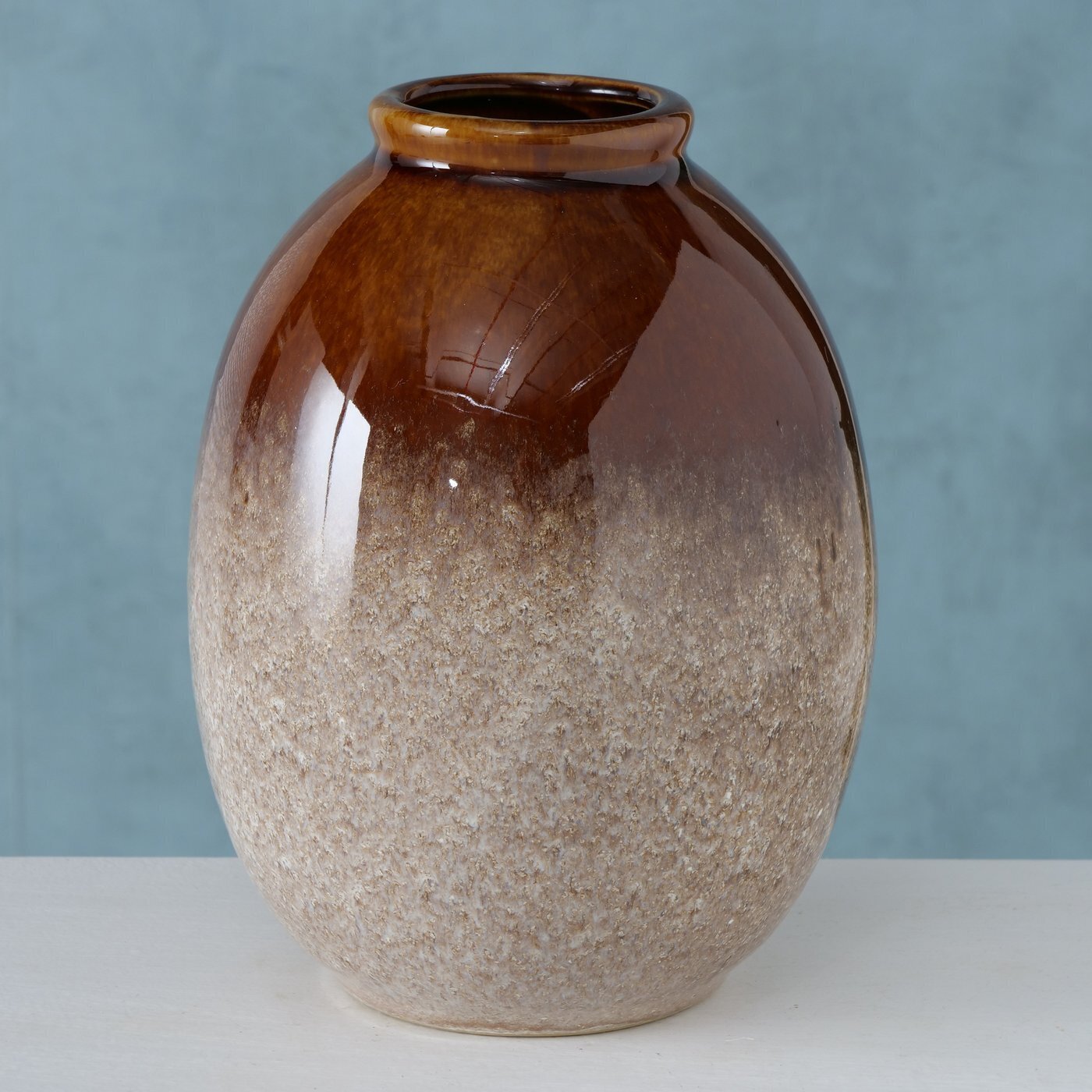 Vase Kaso, braun 