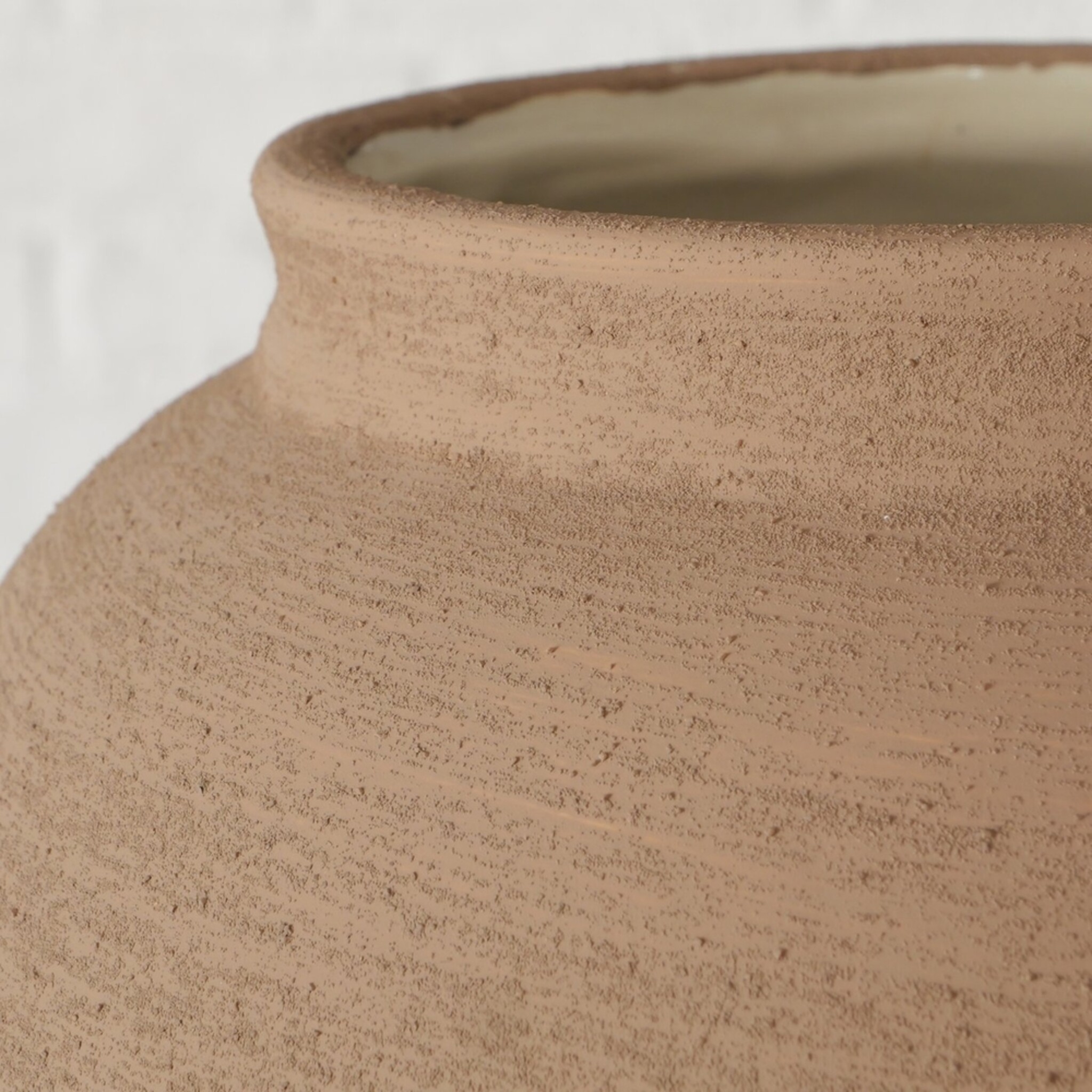Mediterrane Vase Malove, braun H 60 cm, Ø 25 cm