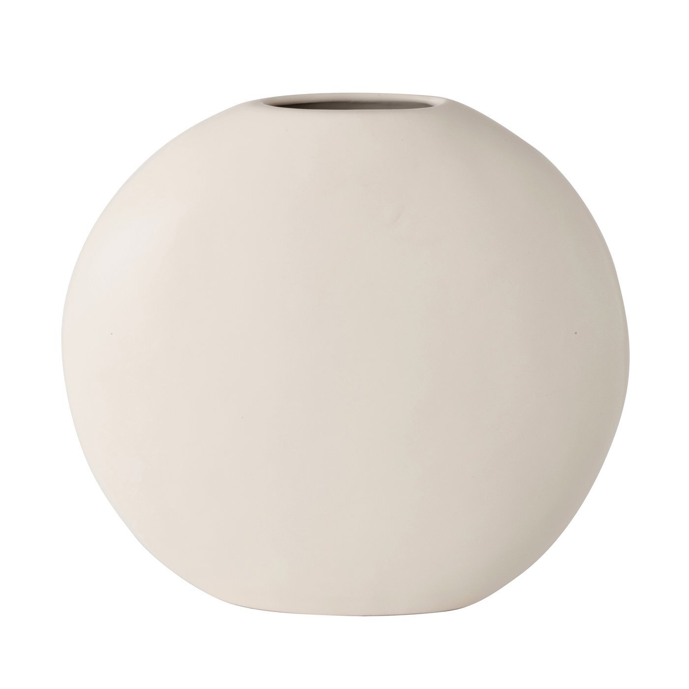 Vase Matteo grau, creme 25 x 6 x 25 cm