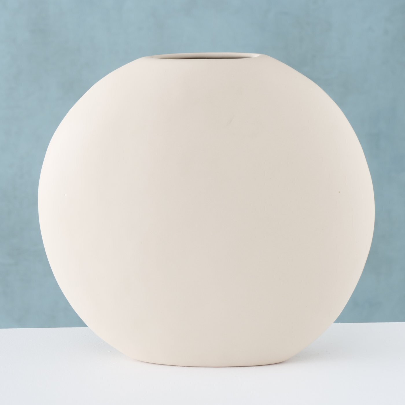Vase Matteo grau, creme 25 x 6 x 25 cm