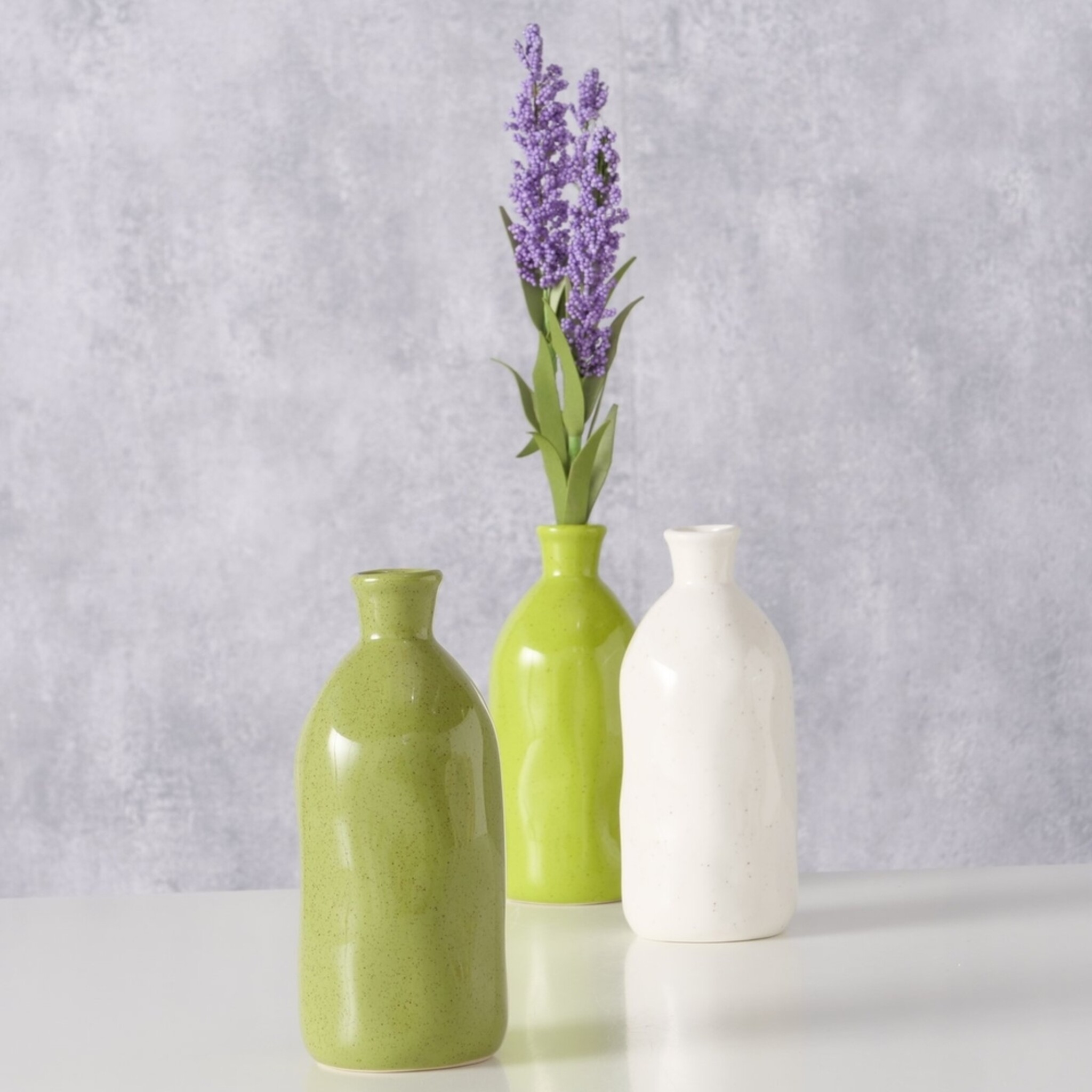 Vase Mylana, 3er Set, grün 