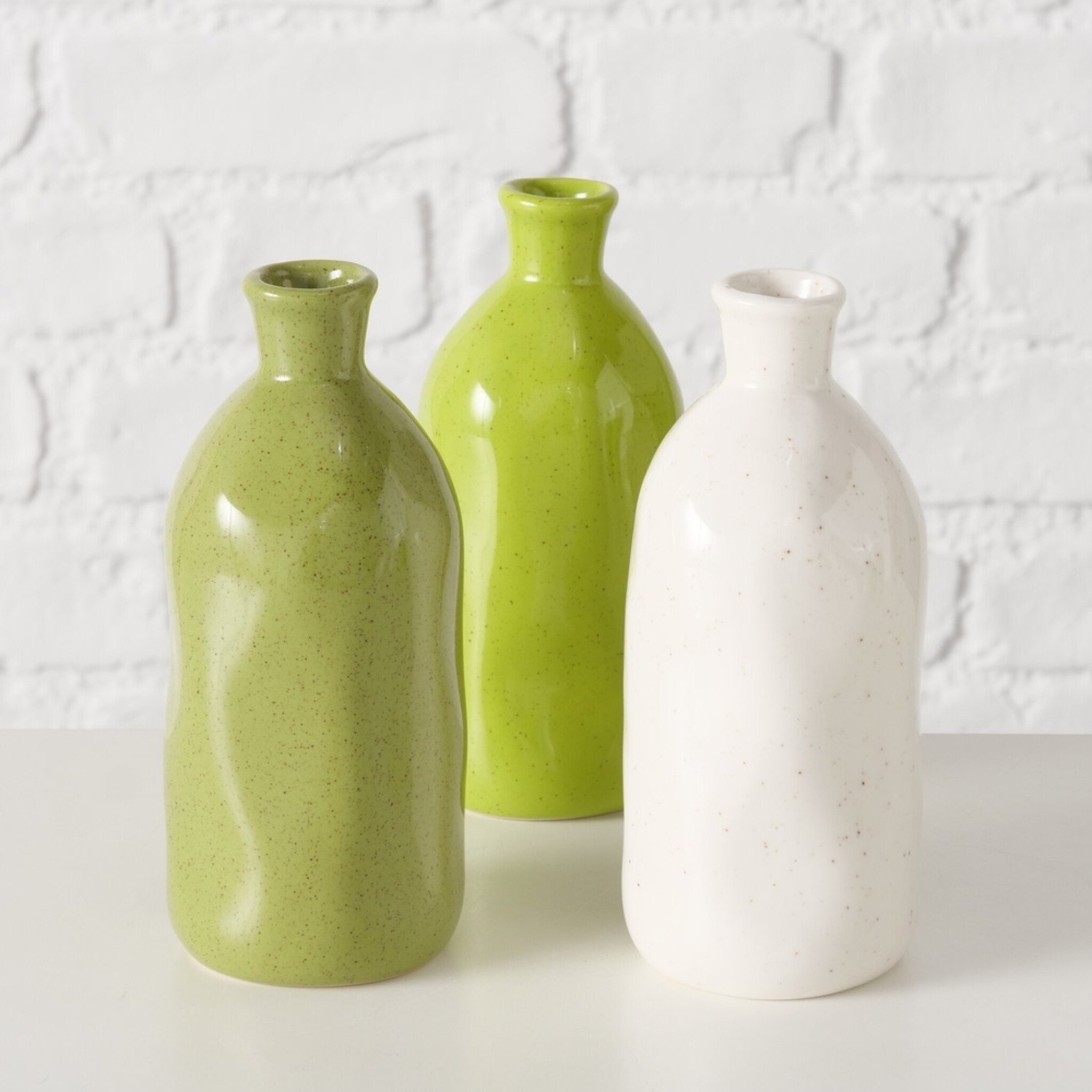 Vase Mylana, 3er Set, grün 