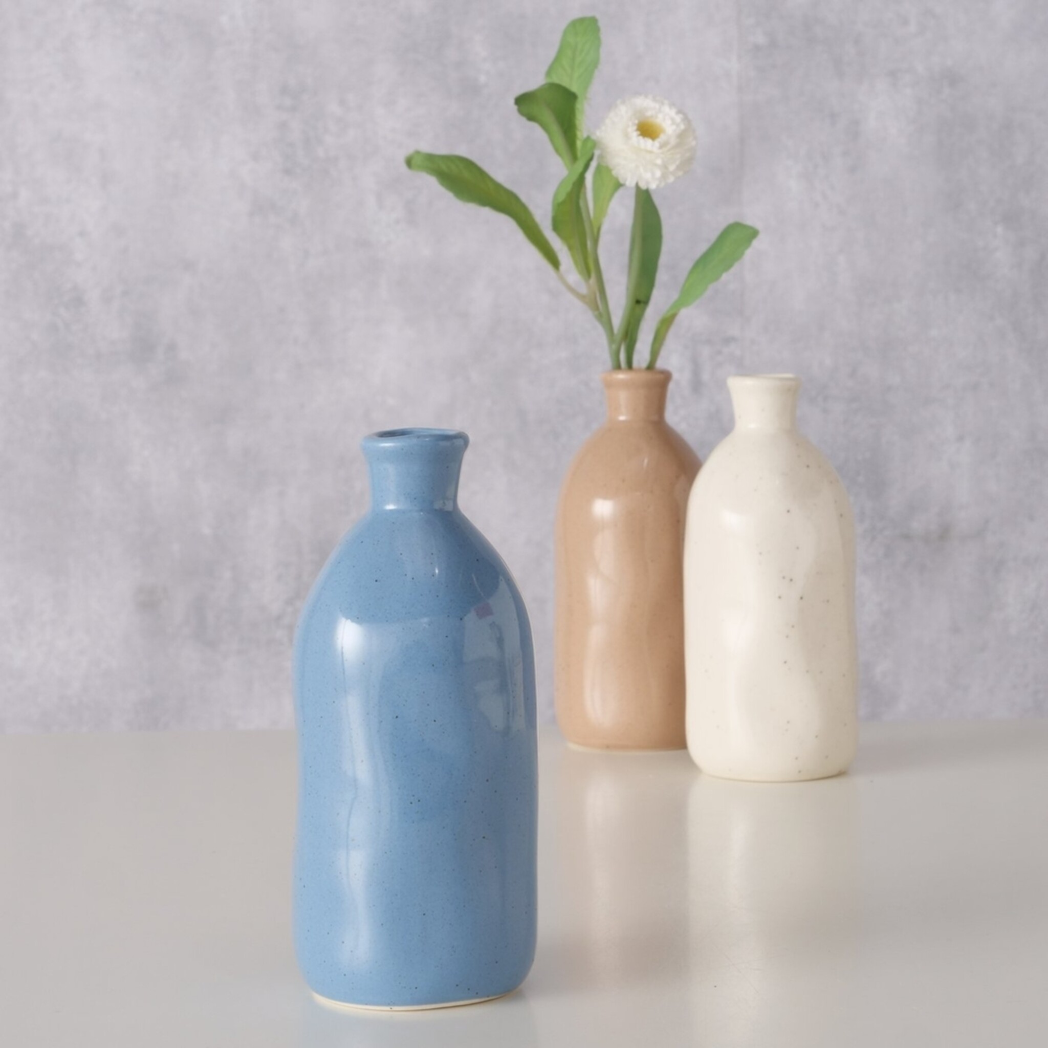 Vase Mylana, 3er Set, blau 