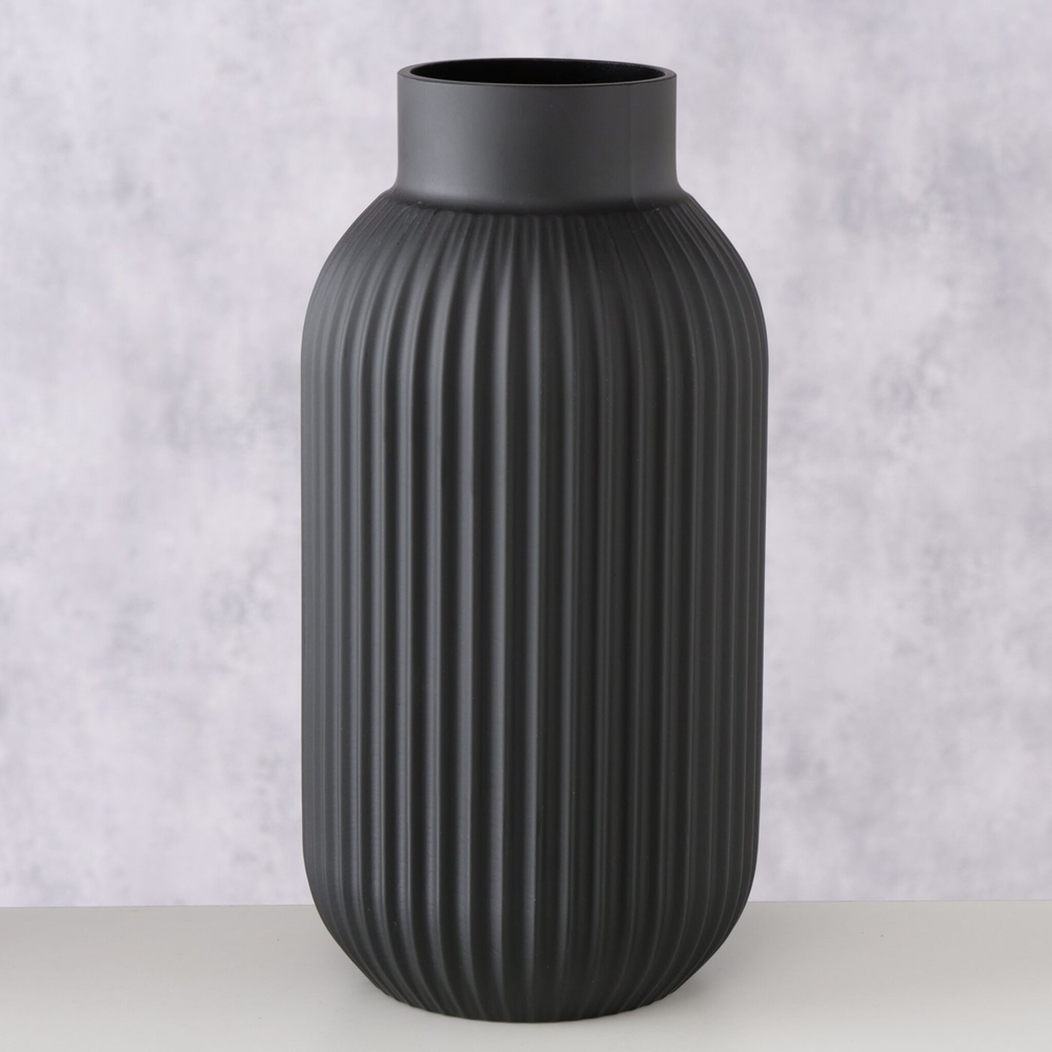 Vase Nordika, schwarz 30 cm, Ø 15 cm