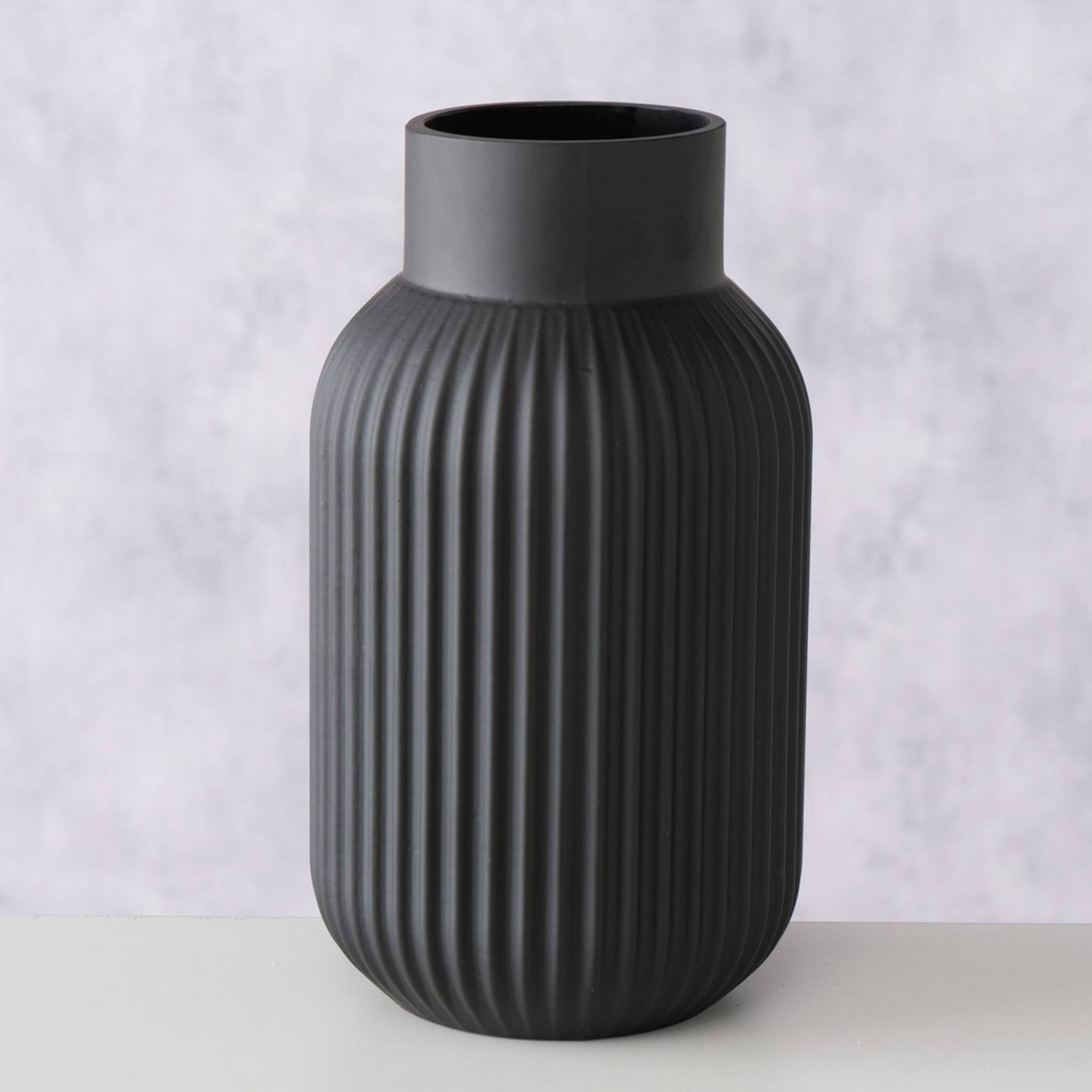 Vase Nordika, schwarz 22 cm, Ø 13 cm