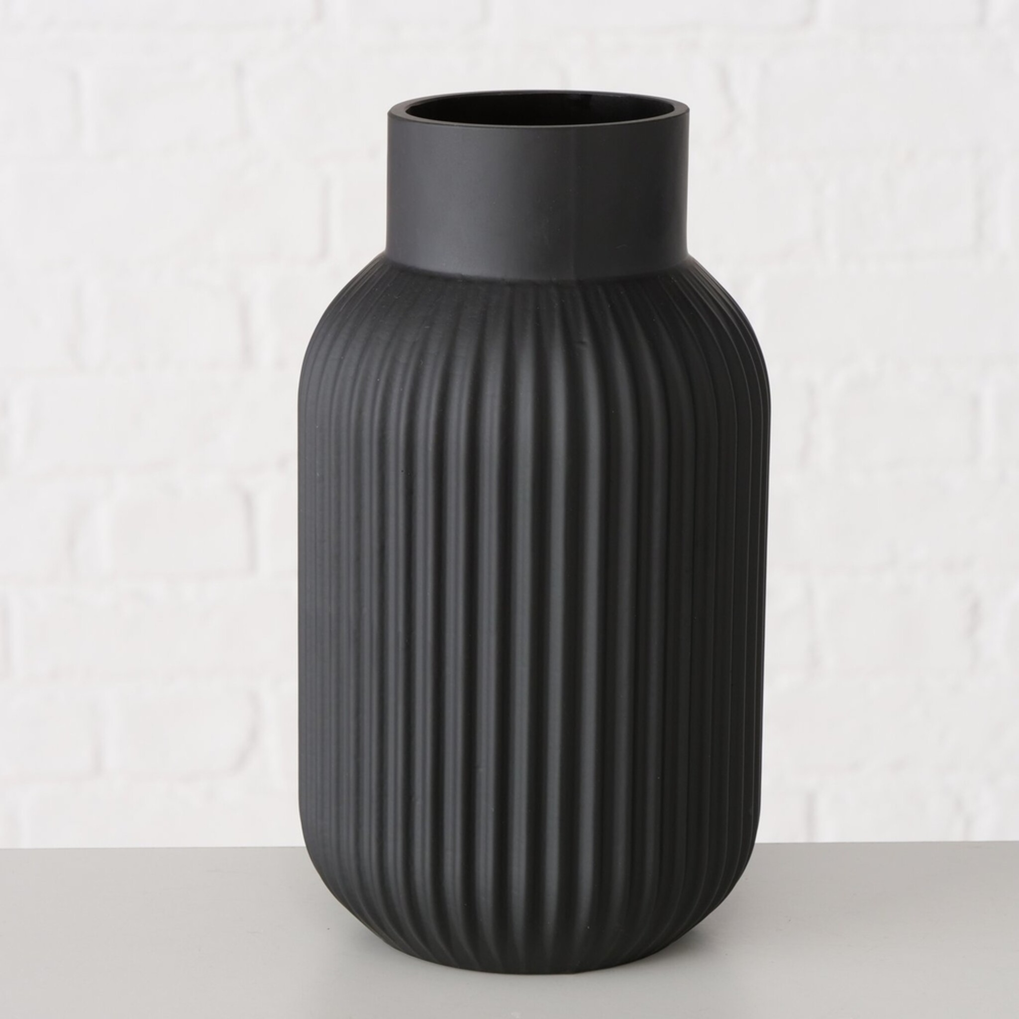 Vase Nordika, schwarz 22 cm, Ø 13 cm