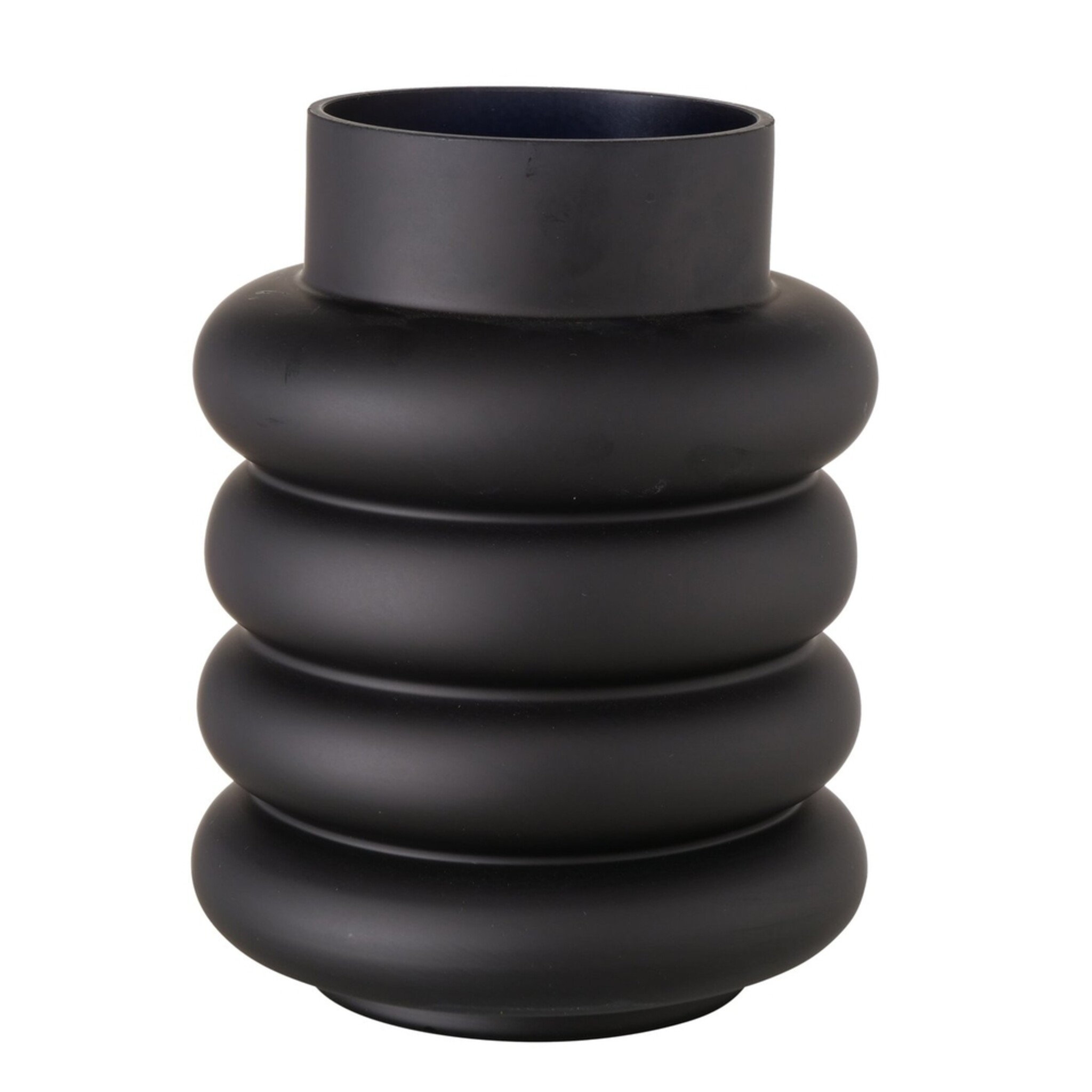 Vase Ribbo, schwarz 20 cm, Ø 15 cm