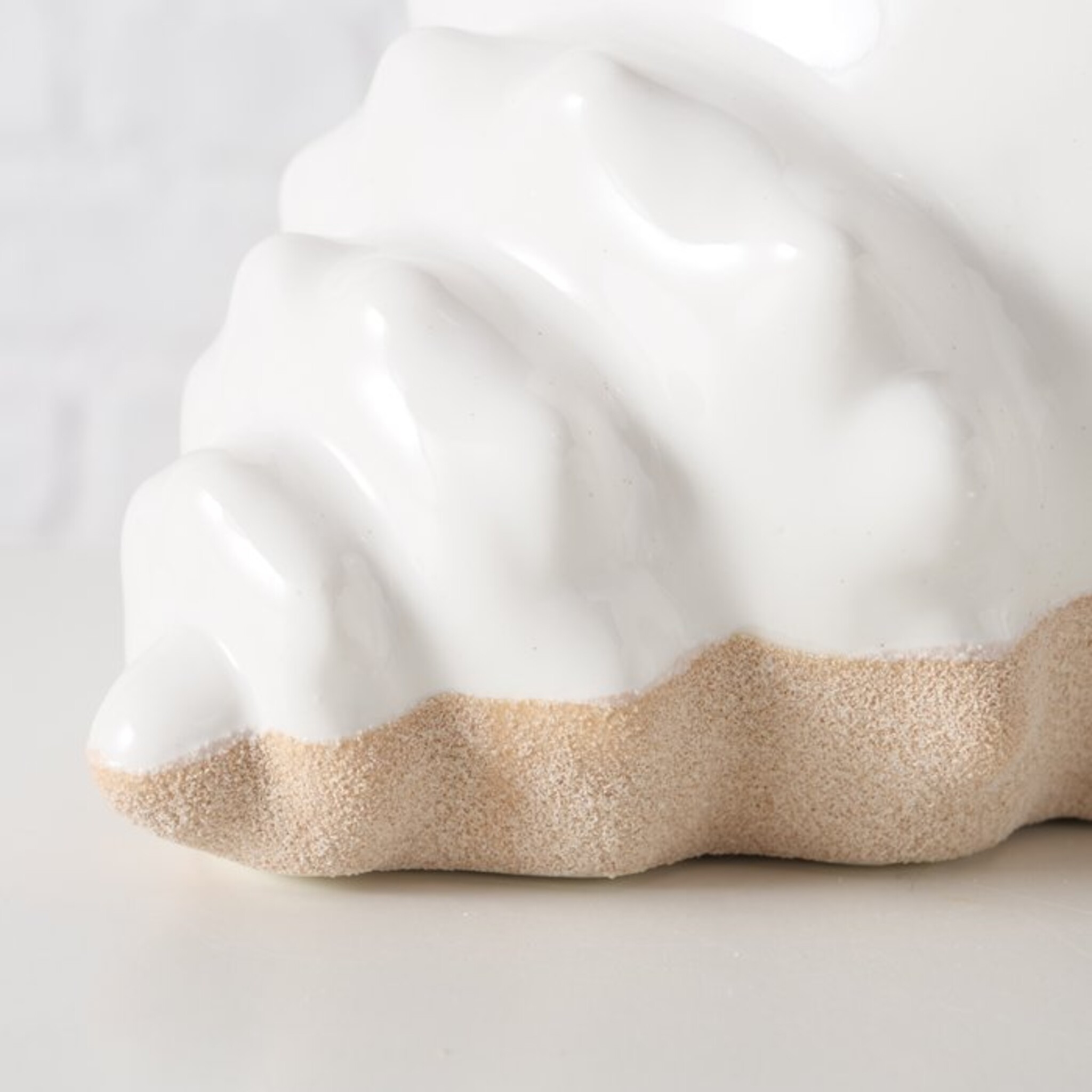 Vase Shelby Muschel, weiss 