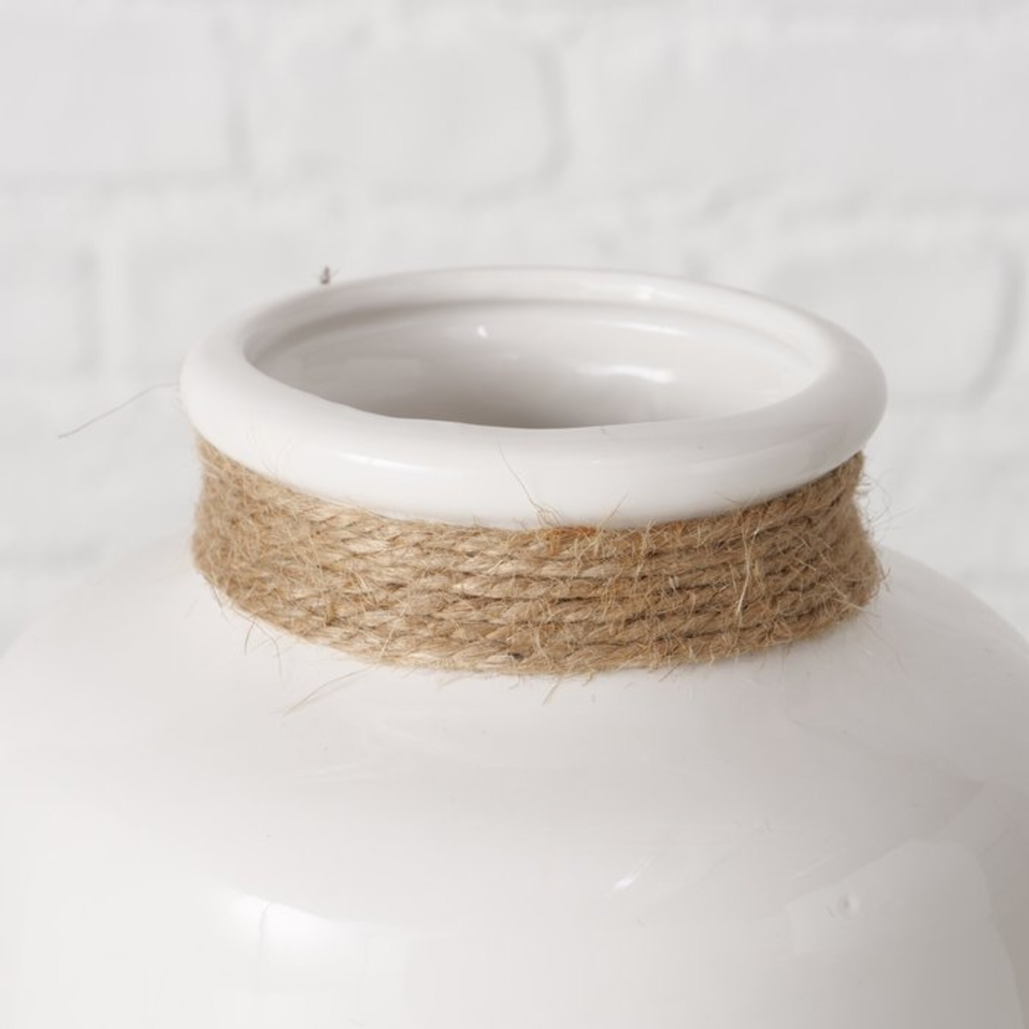 Vase Shelby, 2er Set, weiss 