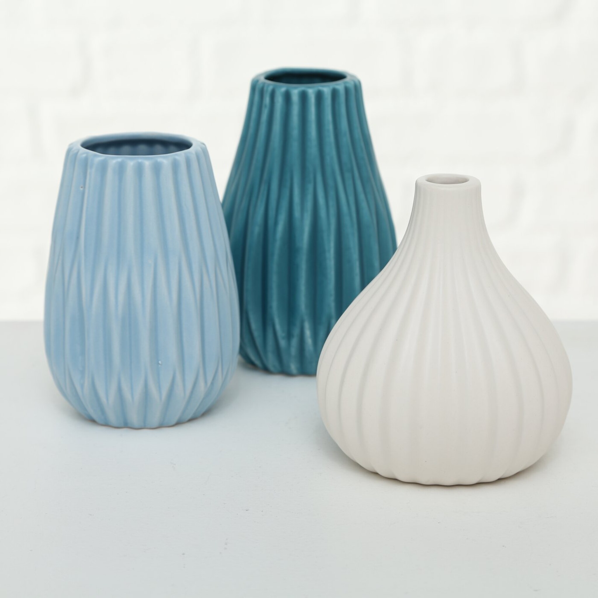 Vase Wilma 3er, hellblau
