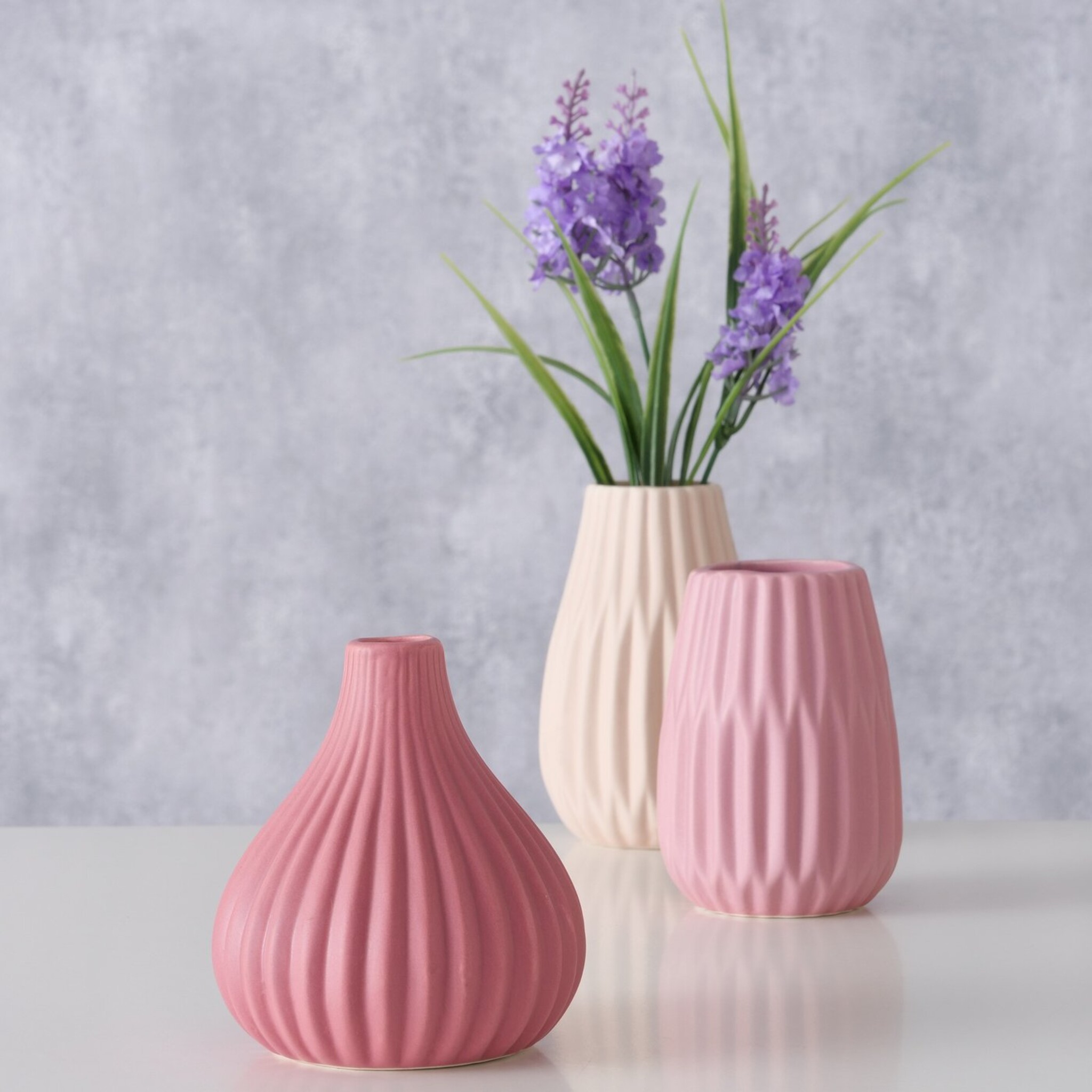 Vase Wilma 3er, rosa