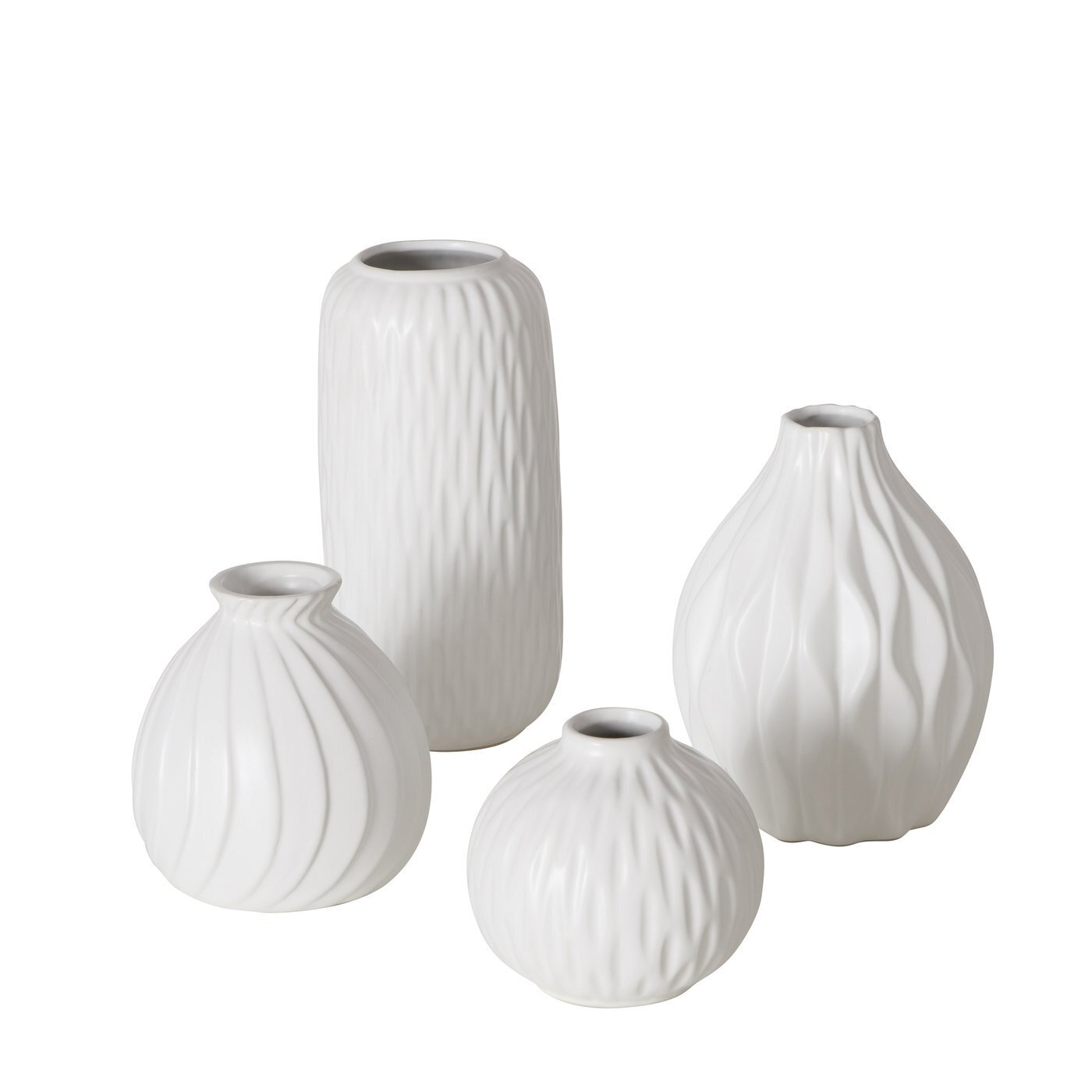 Vasen Zalina 4er, weiss 