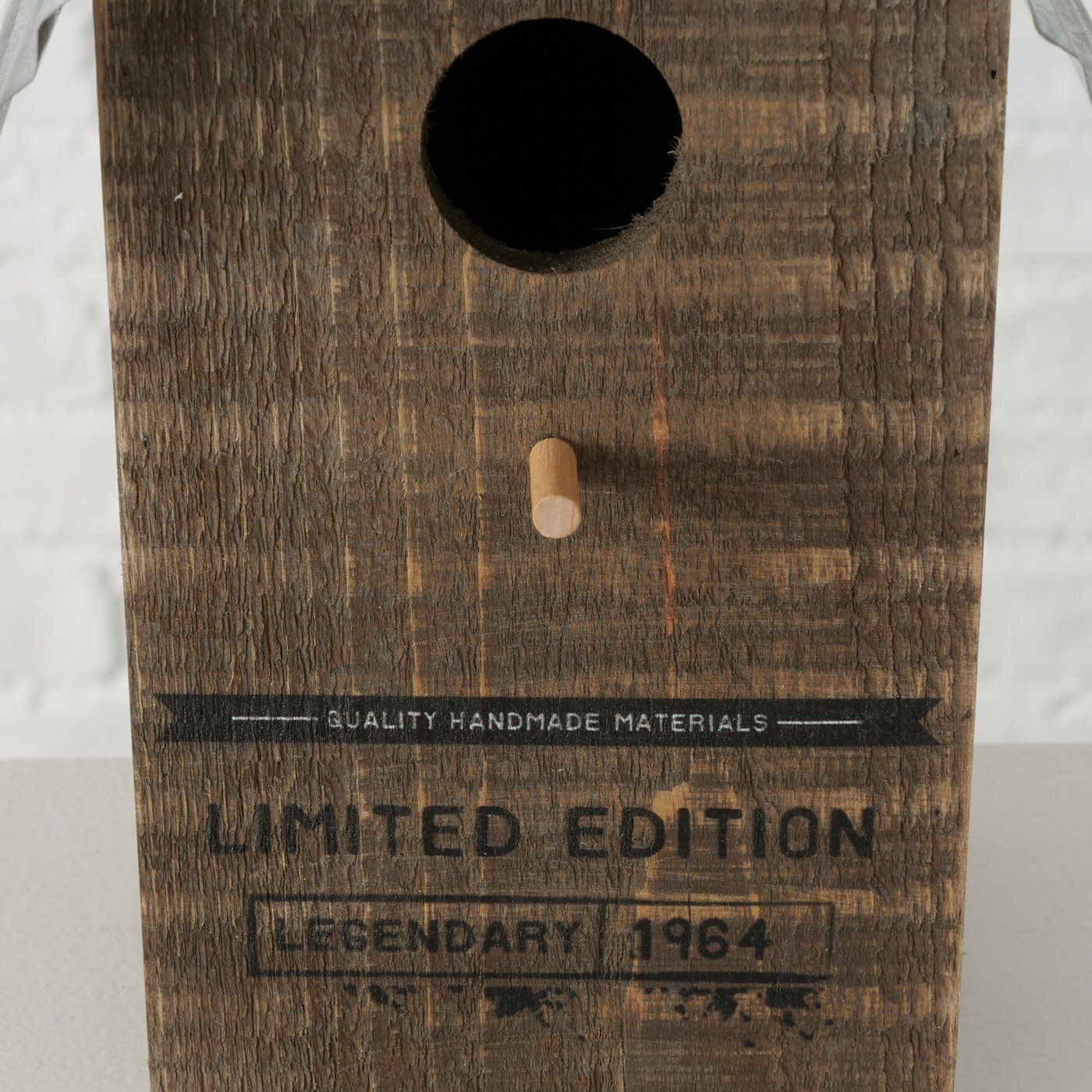 Vogelhaus Local Tannenholz, schwarz 