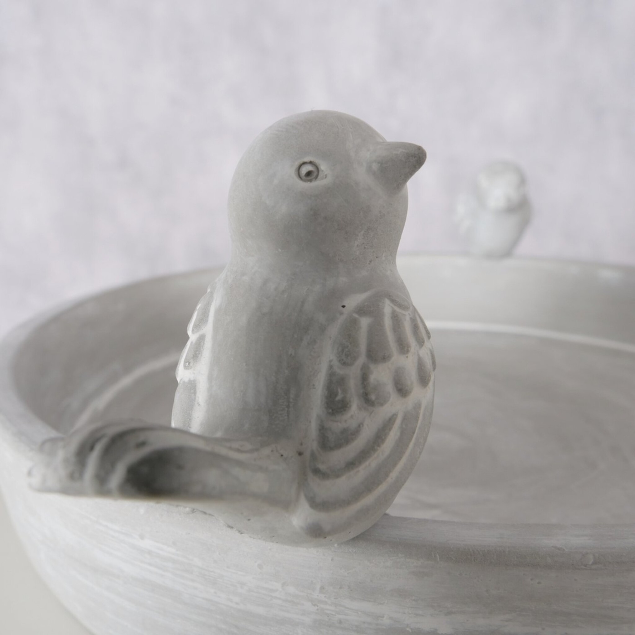 Vogeltränke Vogelbad Badum, grau 