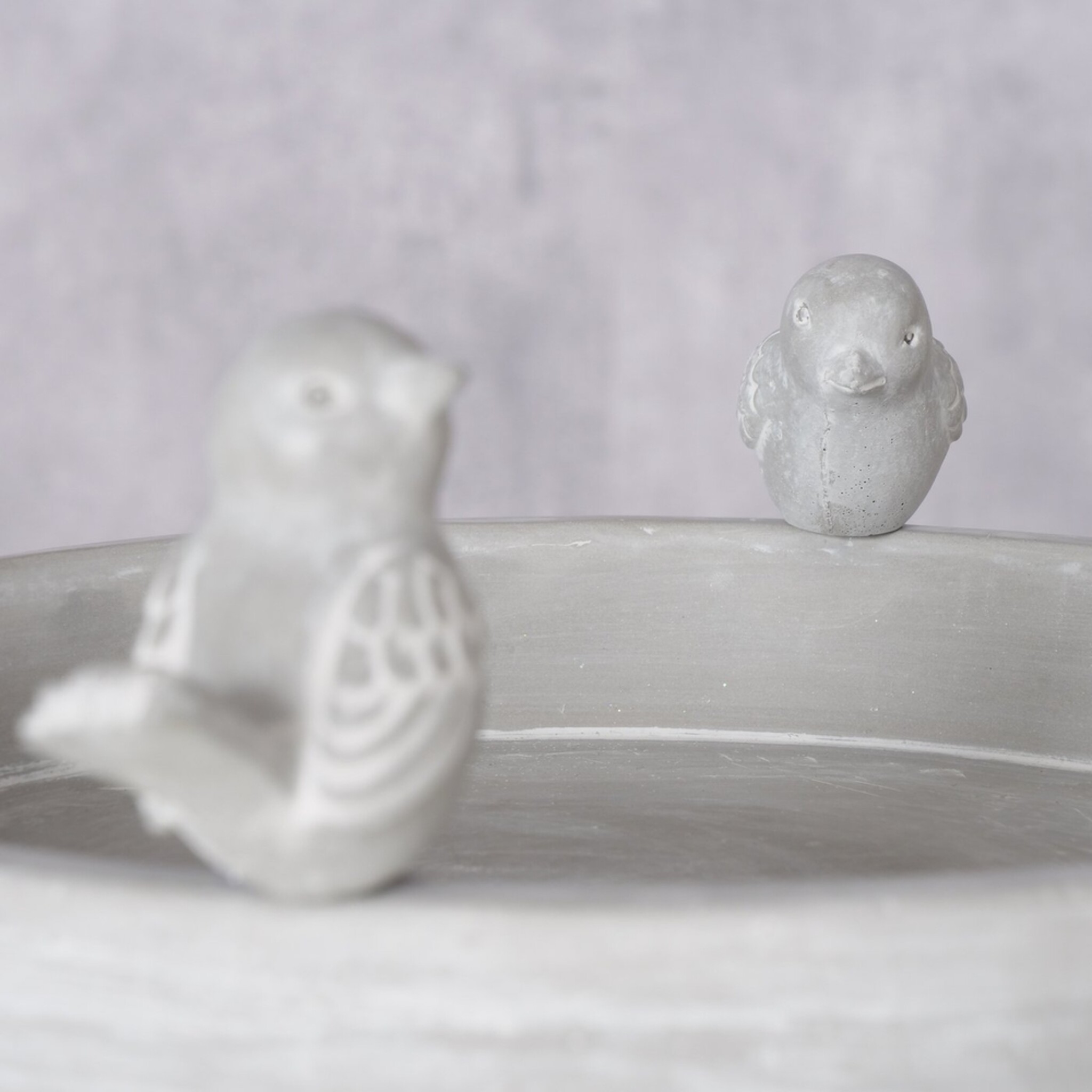 Vogeltränke Vogelbad Badum, grau 