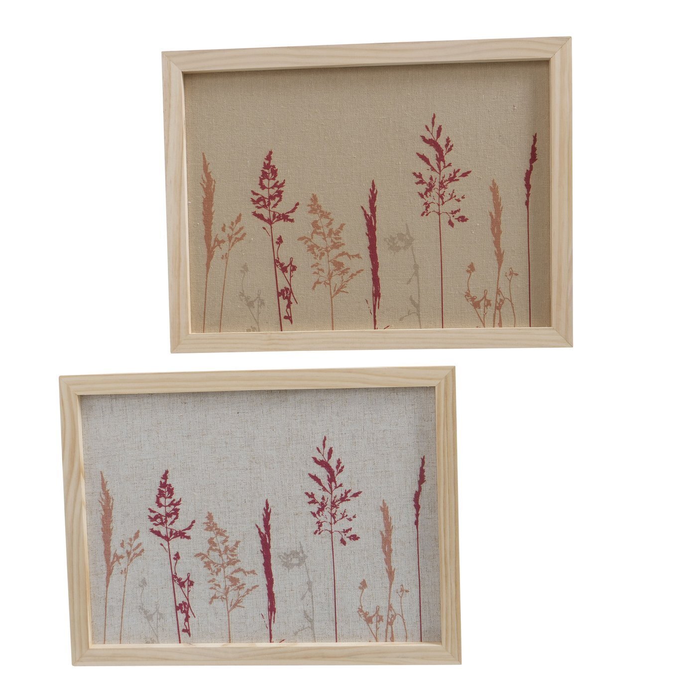 Wandbild Gräser, beige 