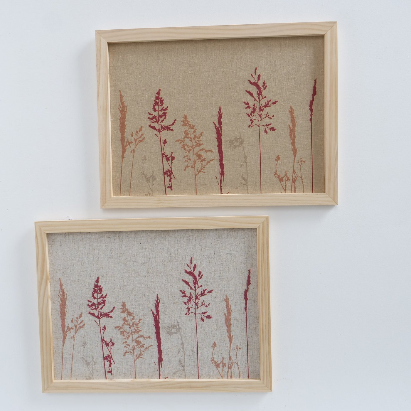 Wandbild Gräser, beige 