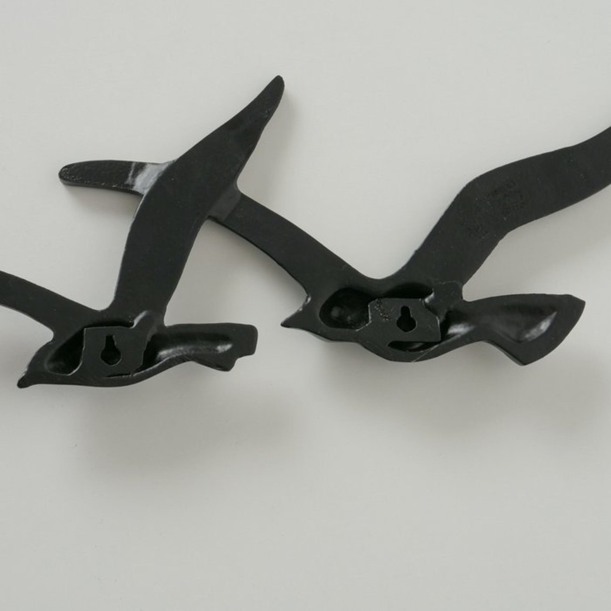 Wandobjekt Birdy, Wanddeko 2 tlg., schwarz 