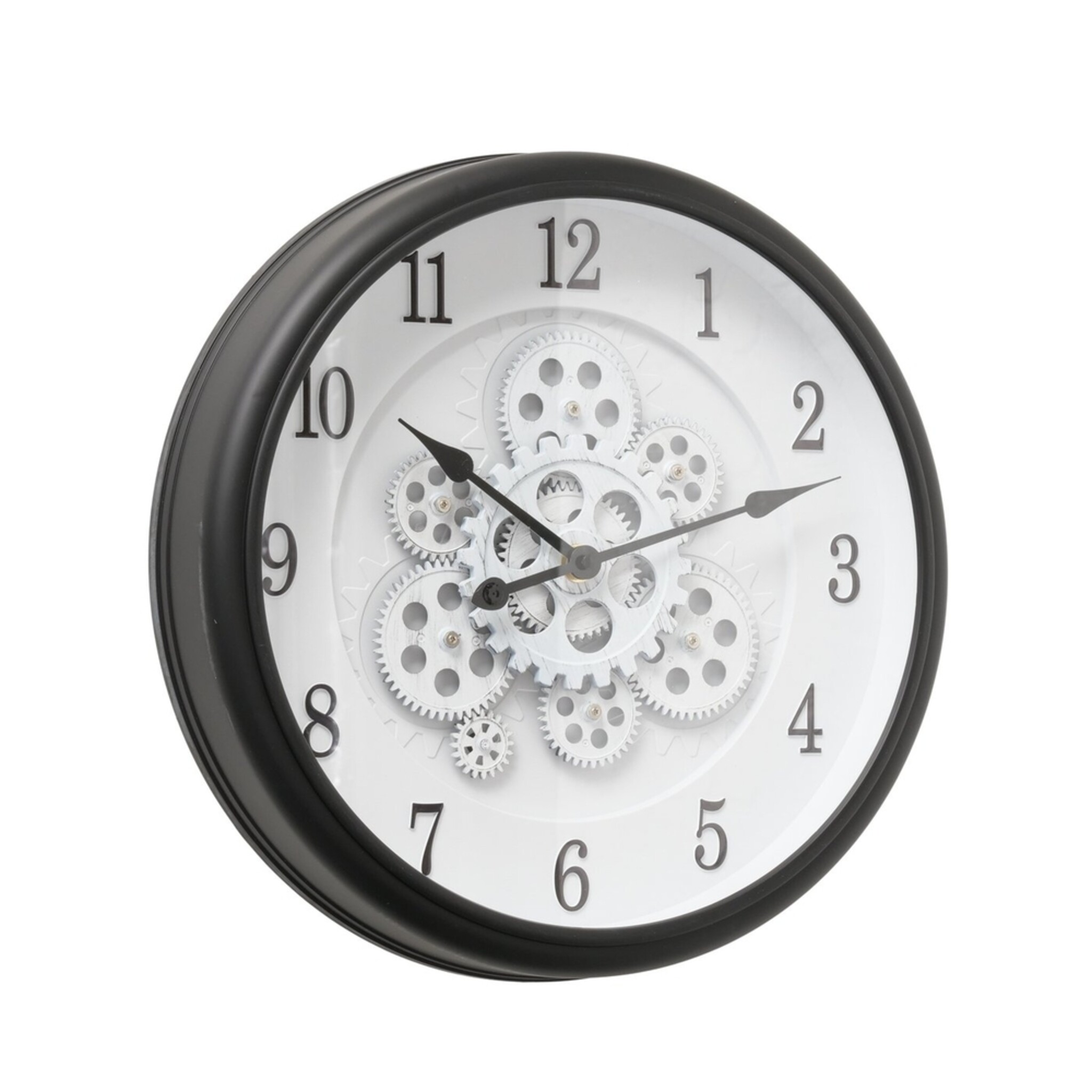 Wanduhr Lausanne, schwarz 