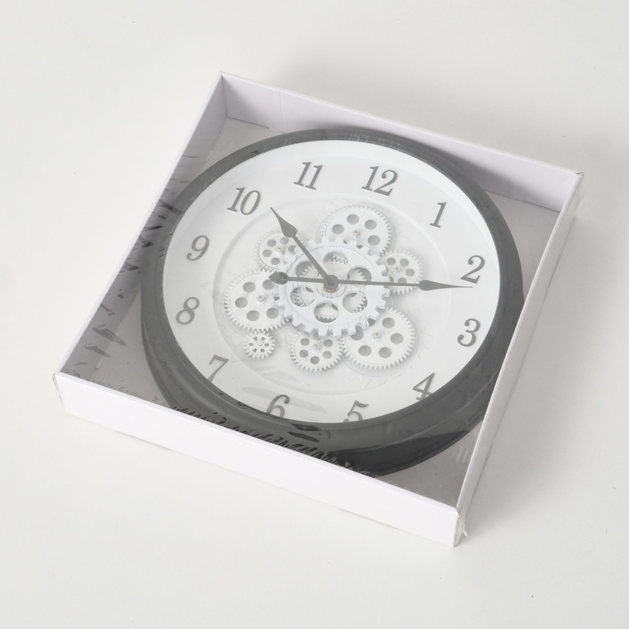 Wanduhr Lausanne, schwarz 