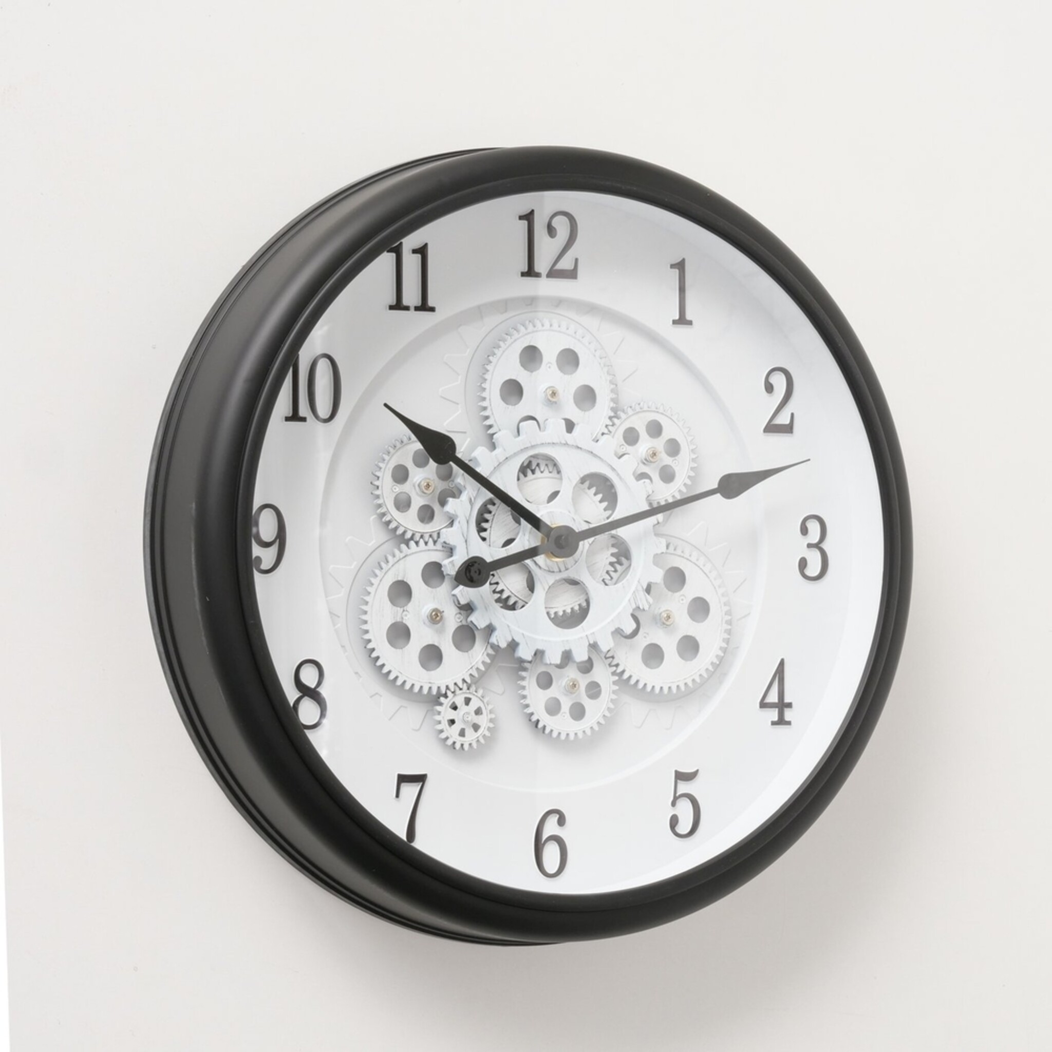 Wanduhr Lausanne, schwarz 