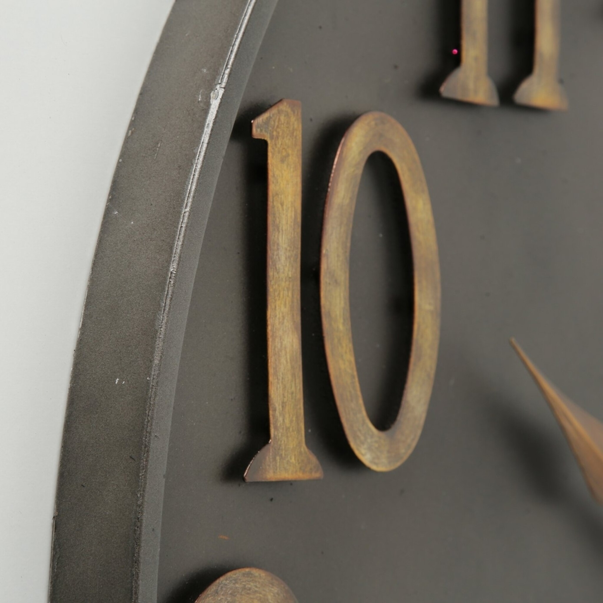 Wanduhr Lincoln Antikgold Dunkelgrau, grau 