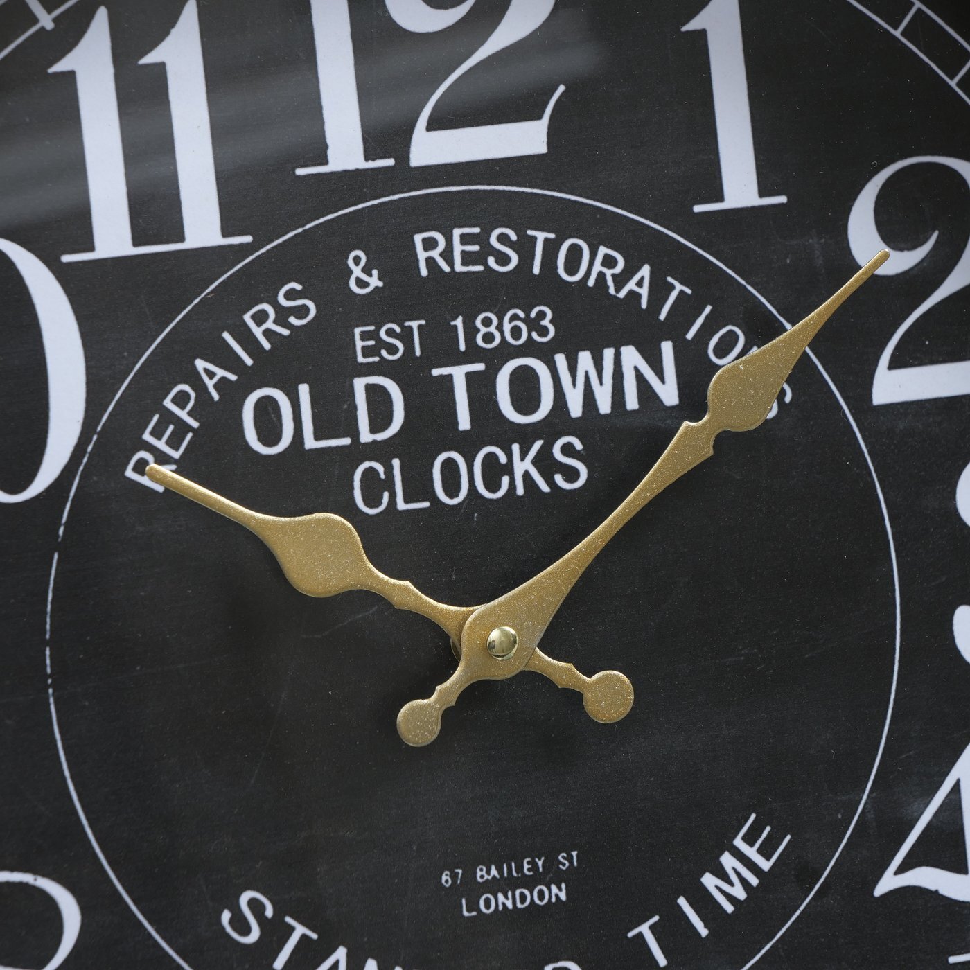 Wanduhr Lyon, schwarz 