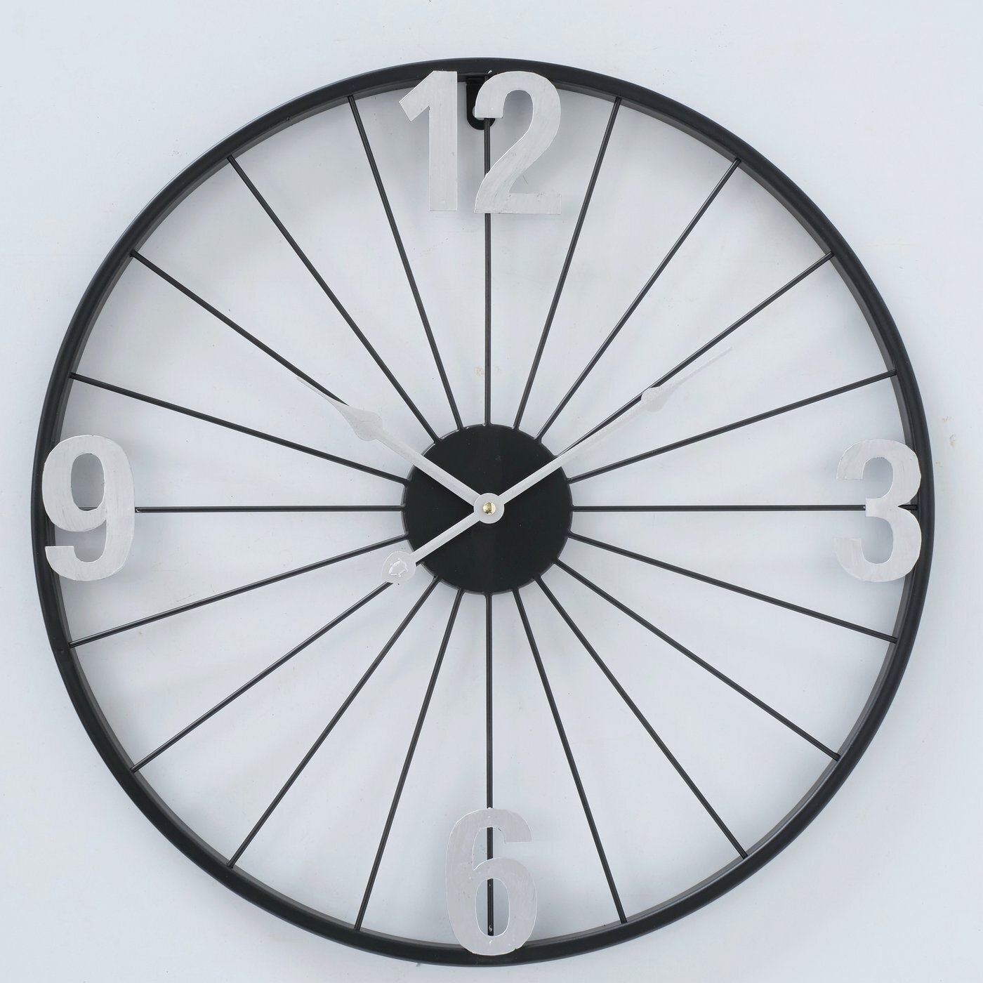 Wanduhr Spoke, schwarz 