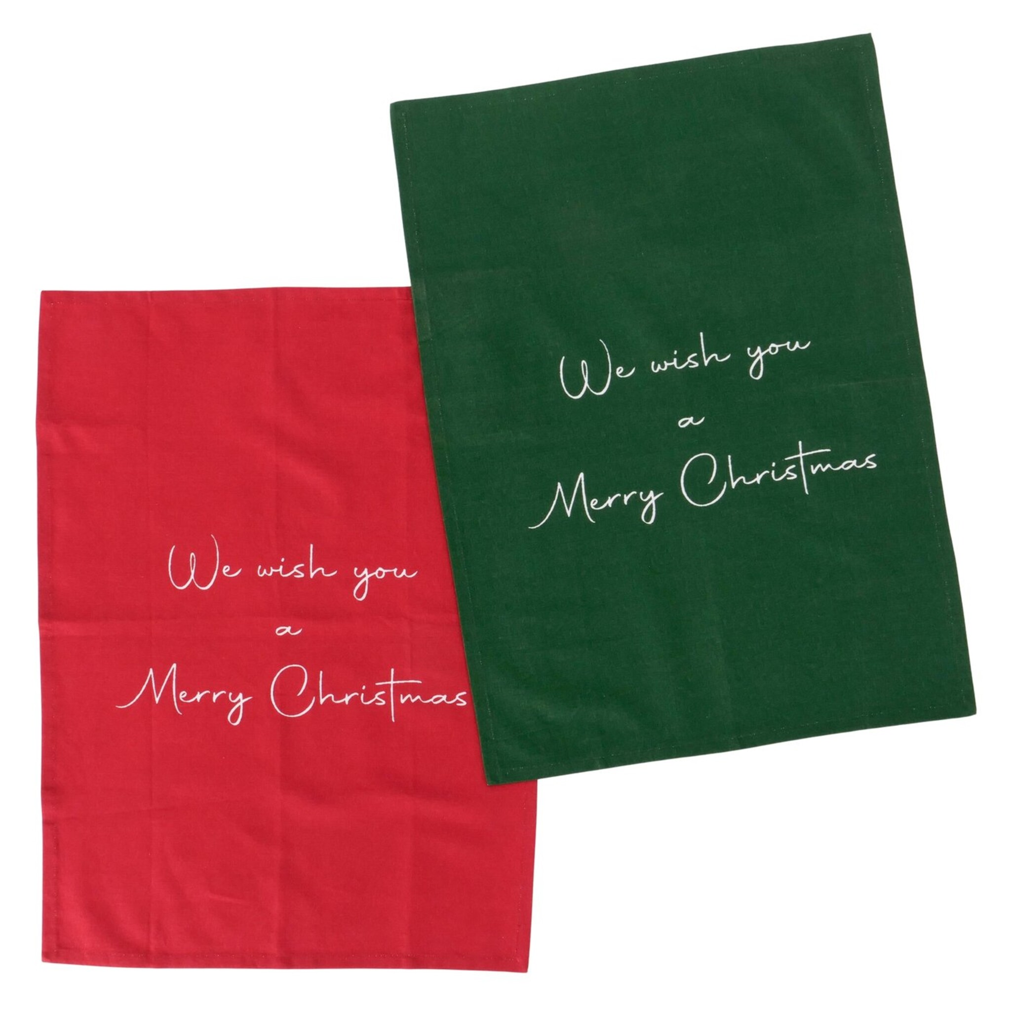 Weihnachtliche Geschirrtücher Lieder 2er Set, diverse 