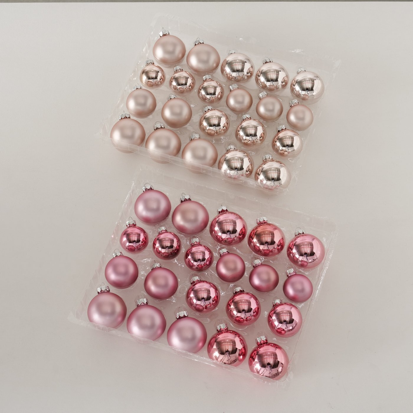 Weihnachtskugeln Set 42-tlg, dunkelbraun 