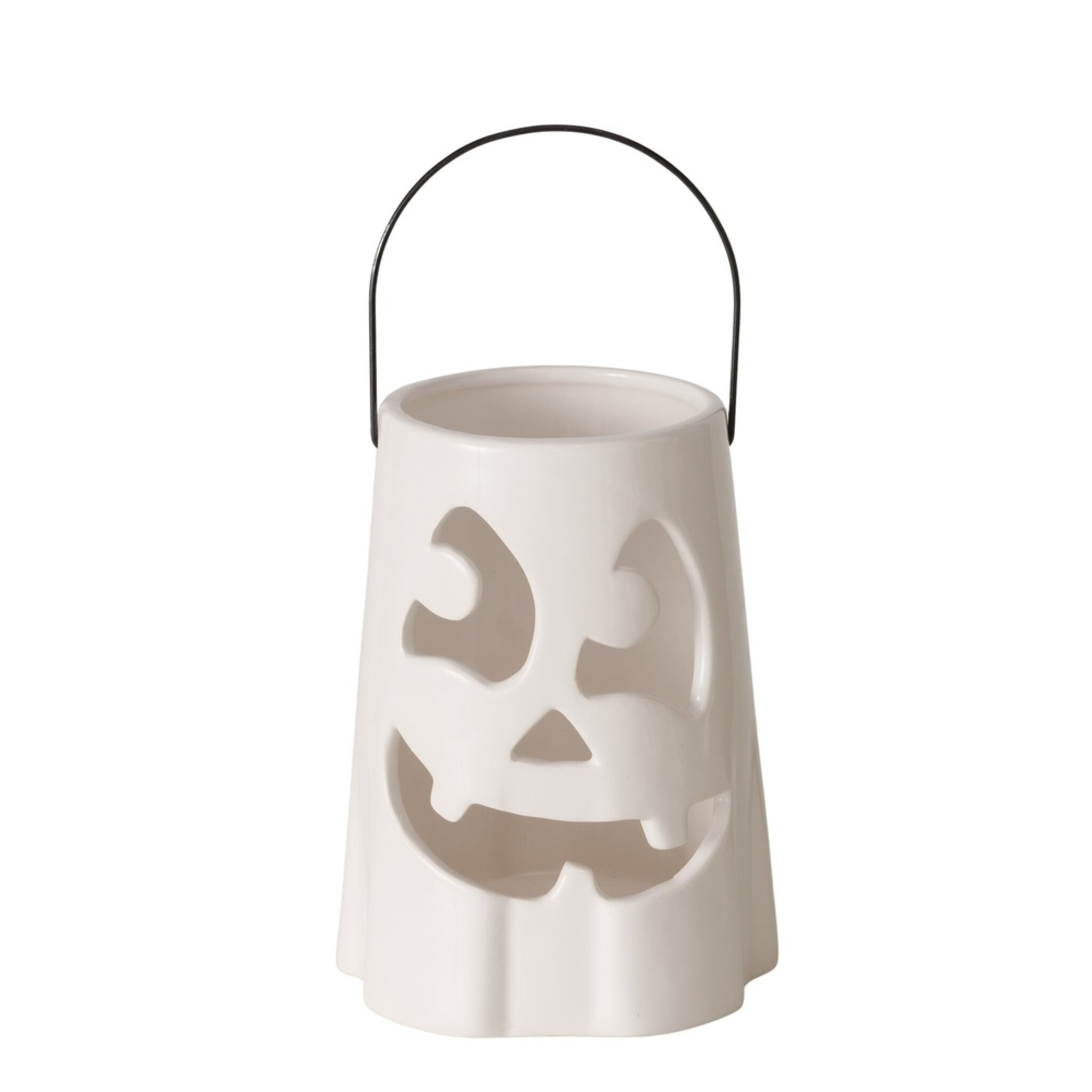 Windlicht Bou Halloween Deko, weiss 