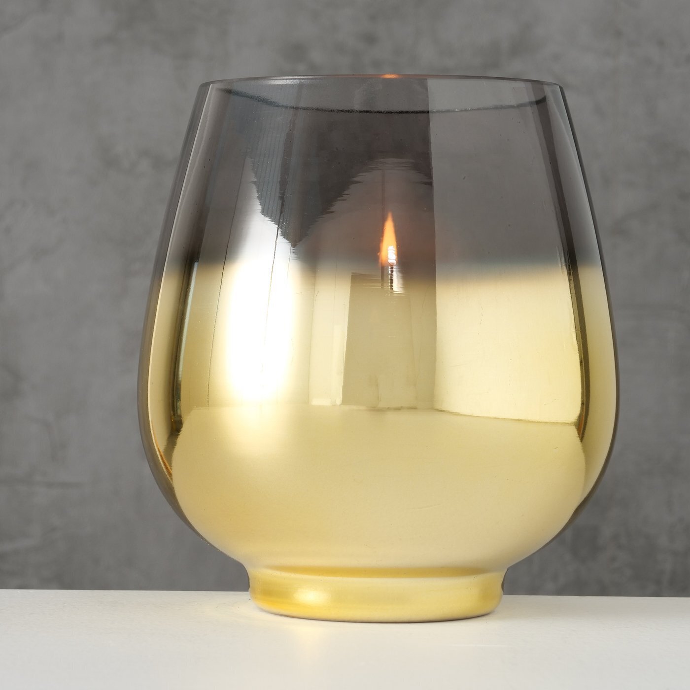 Windlicht Grazia, gold, anthrazit