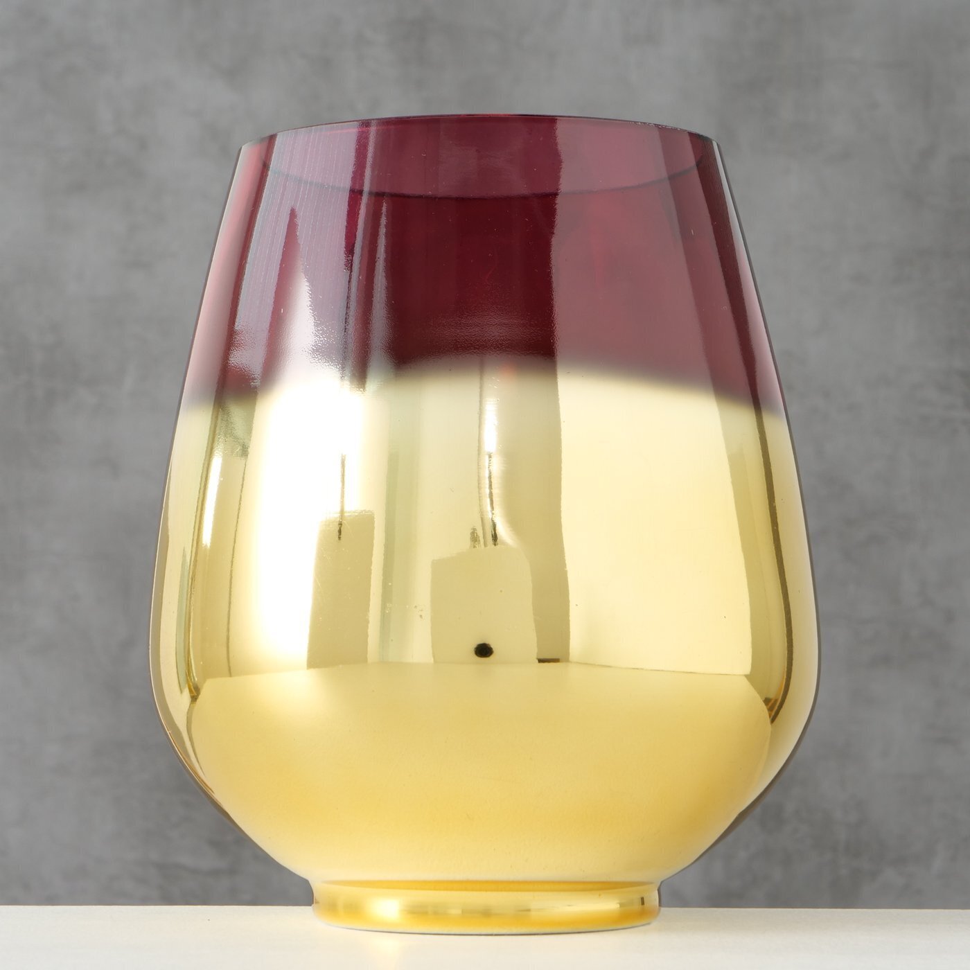 Windlicht Grazia, gold, violett