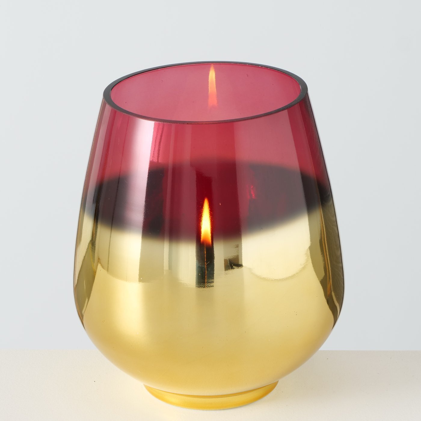 Windlicht Grazia, gold, violett