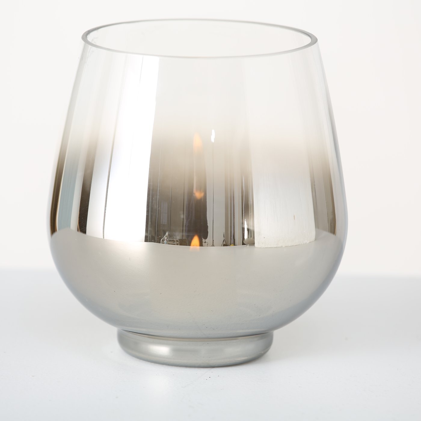 Farbverlauf, H 25,00 cm BOLTZE Windlicht Grazia Glas lackiert 