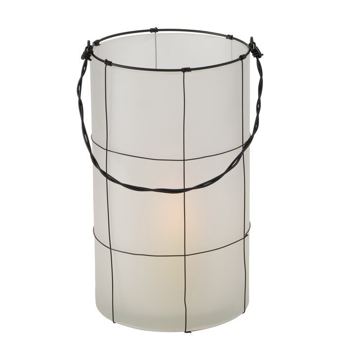 Windlicht Ipura, weiss H 26,5 x Ø 15 cm