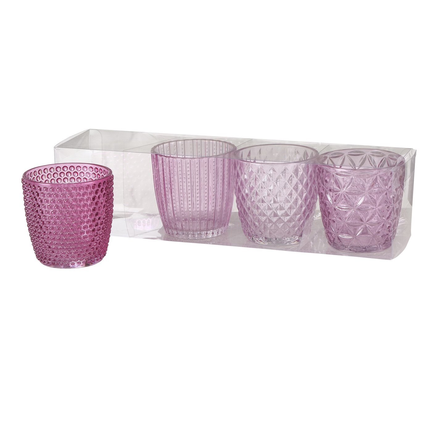Windlicht Marilu 4er Set, pink