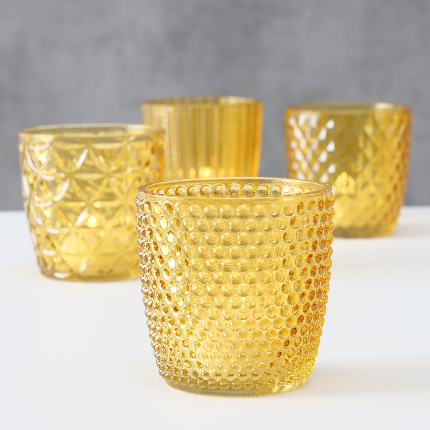 Windlicht Marilu 4er Set, gelb