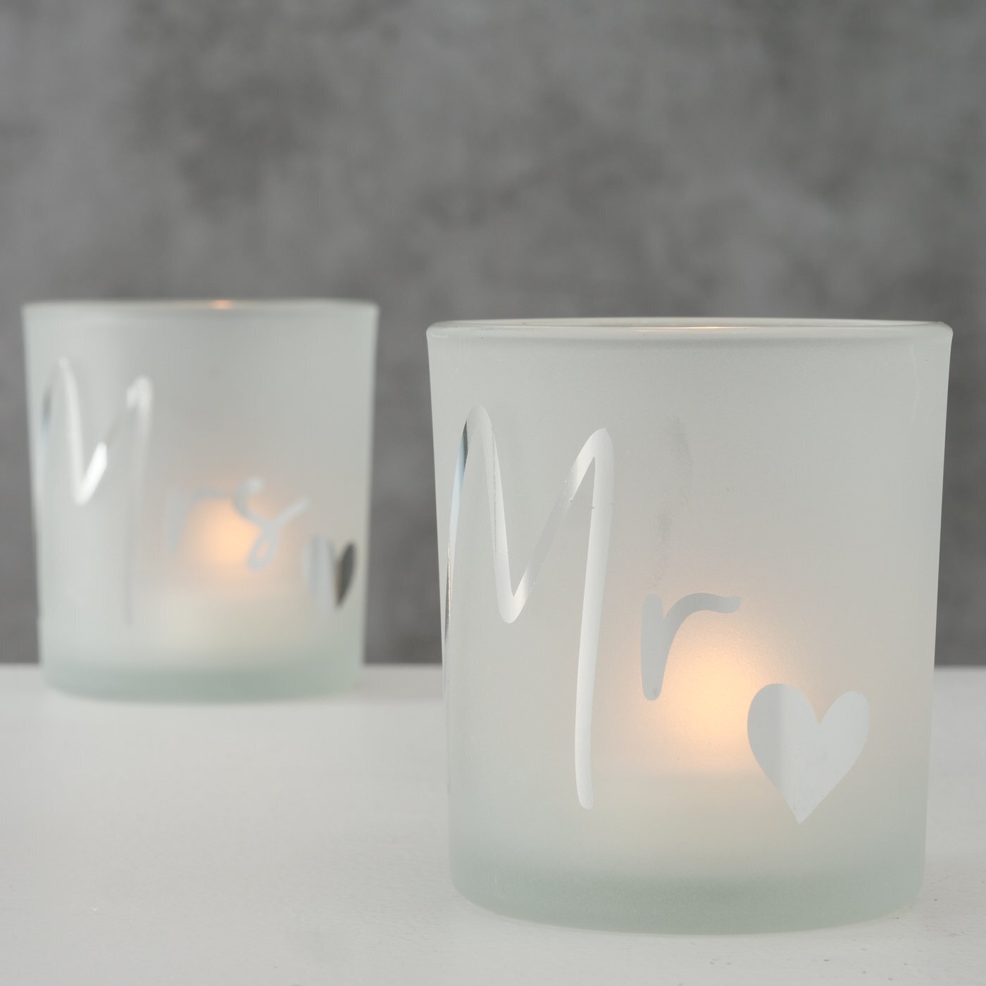 Windlicht Marry 2er Set, weiss 