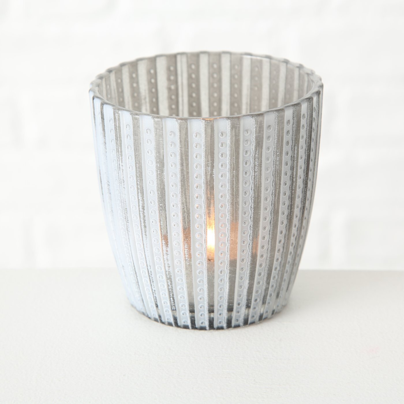 Windlicht Patty 6er-Set, grau 