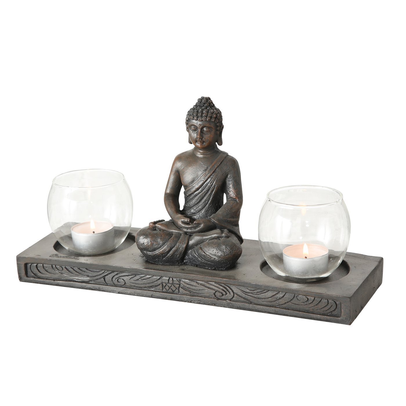 Windlicht Tablett Buddha von Boltze günstig bestellen | SKANDEKO